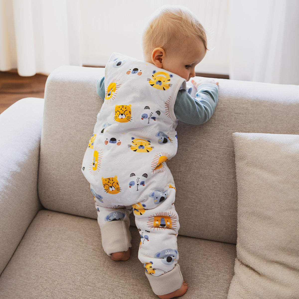 Wattierter Schlafsack mit Füßen 2.5 TOG