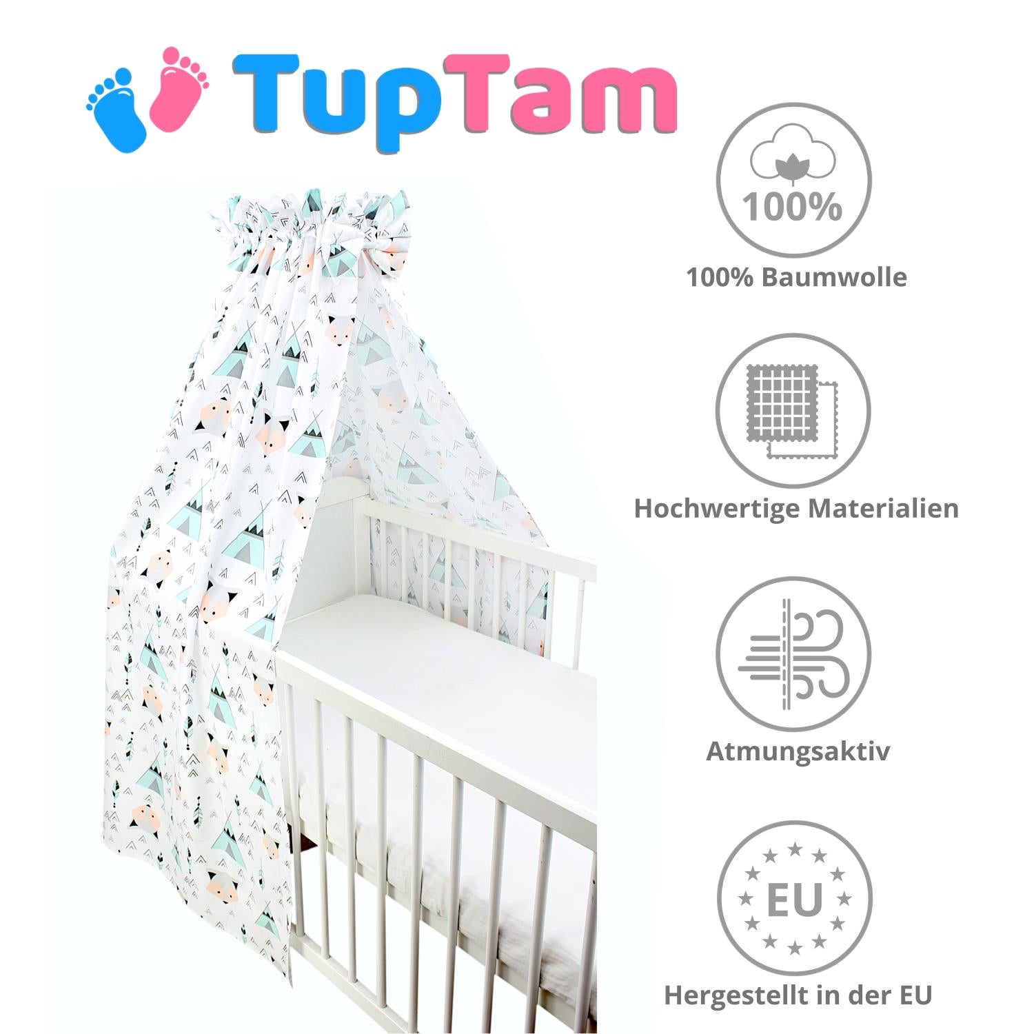 Babybett Himmel mit Schleifchen