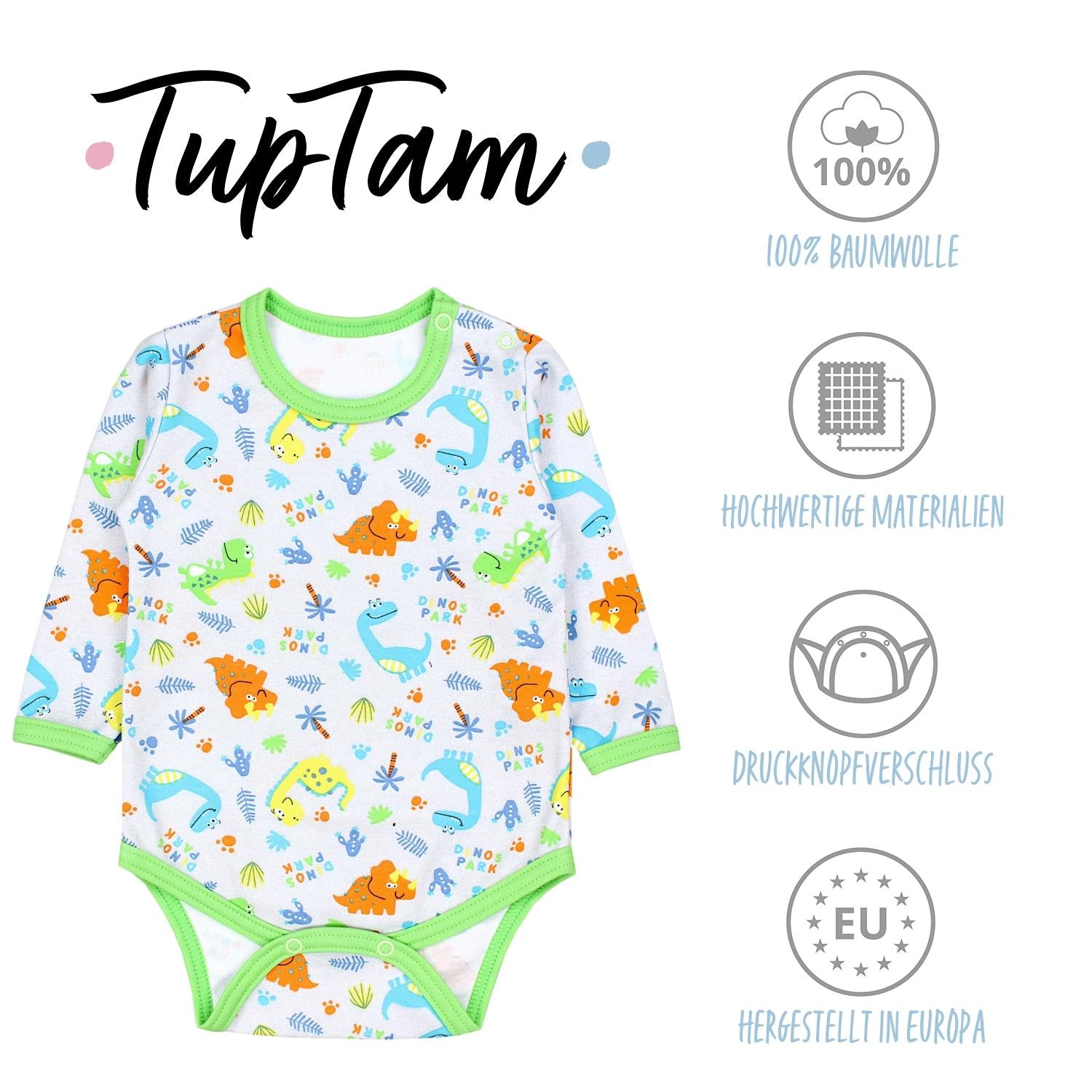 Langarmbody - 5er Set