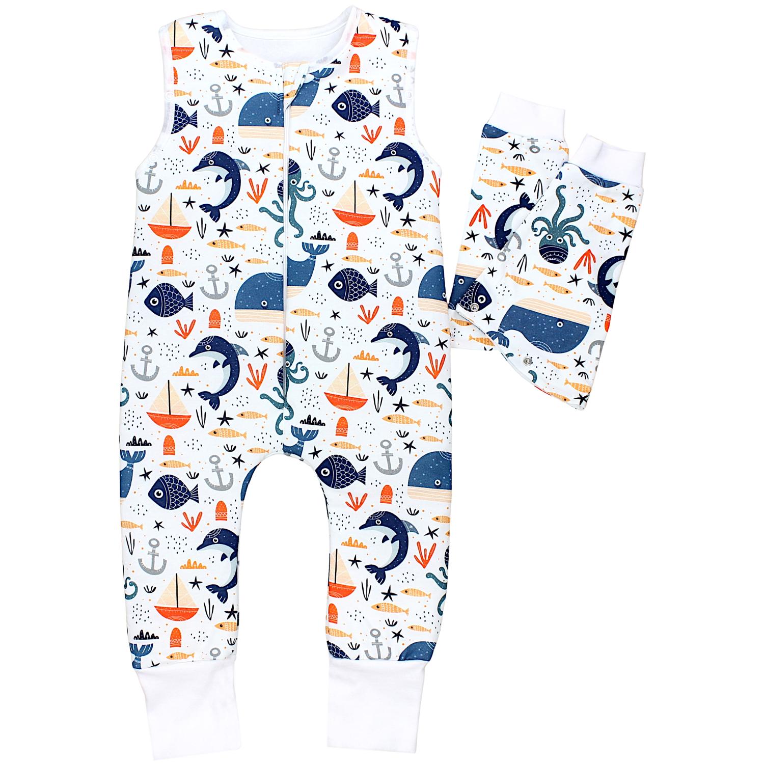 Bio-Schlafsack mit Beinen und Armen 2.5 TOG