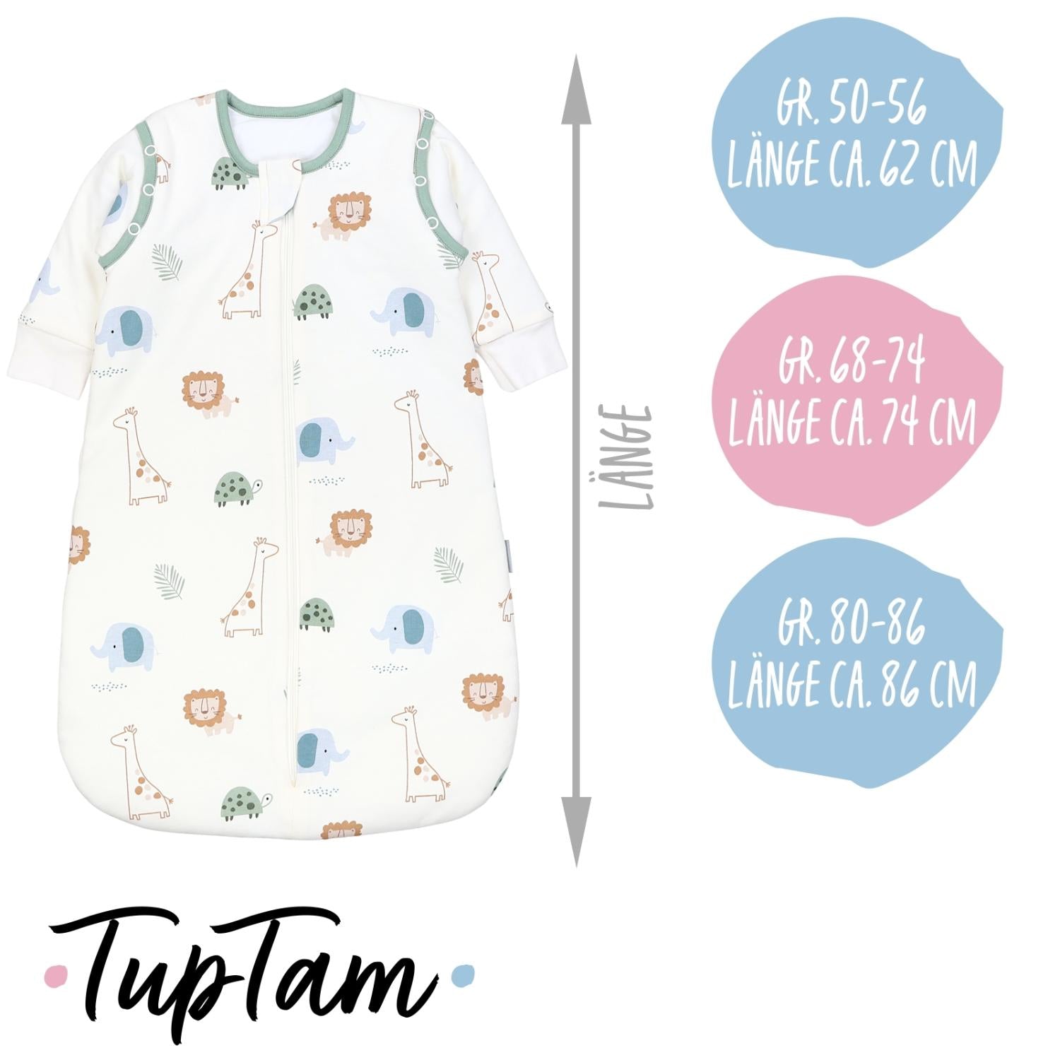 Schlafsack mit abnehmbaren Ärmeln 2.5 TOG