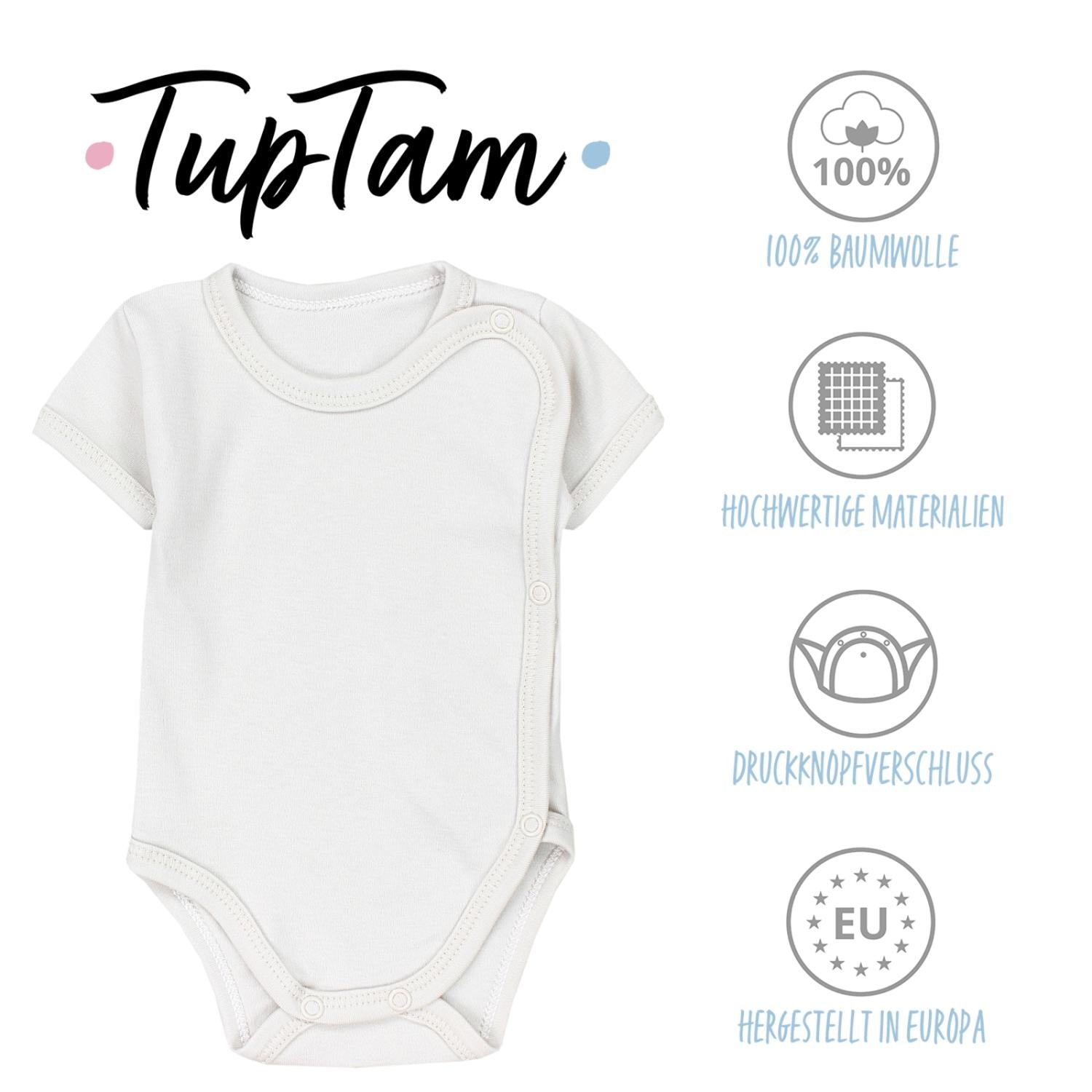 Baby Wickelbody Kurzarm - 5er Set