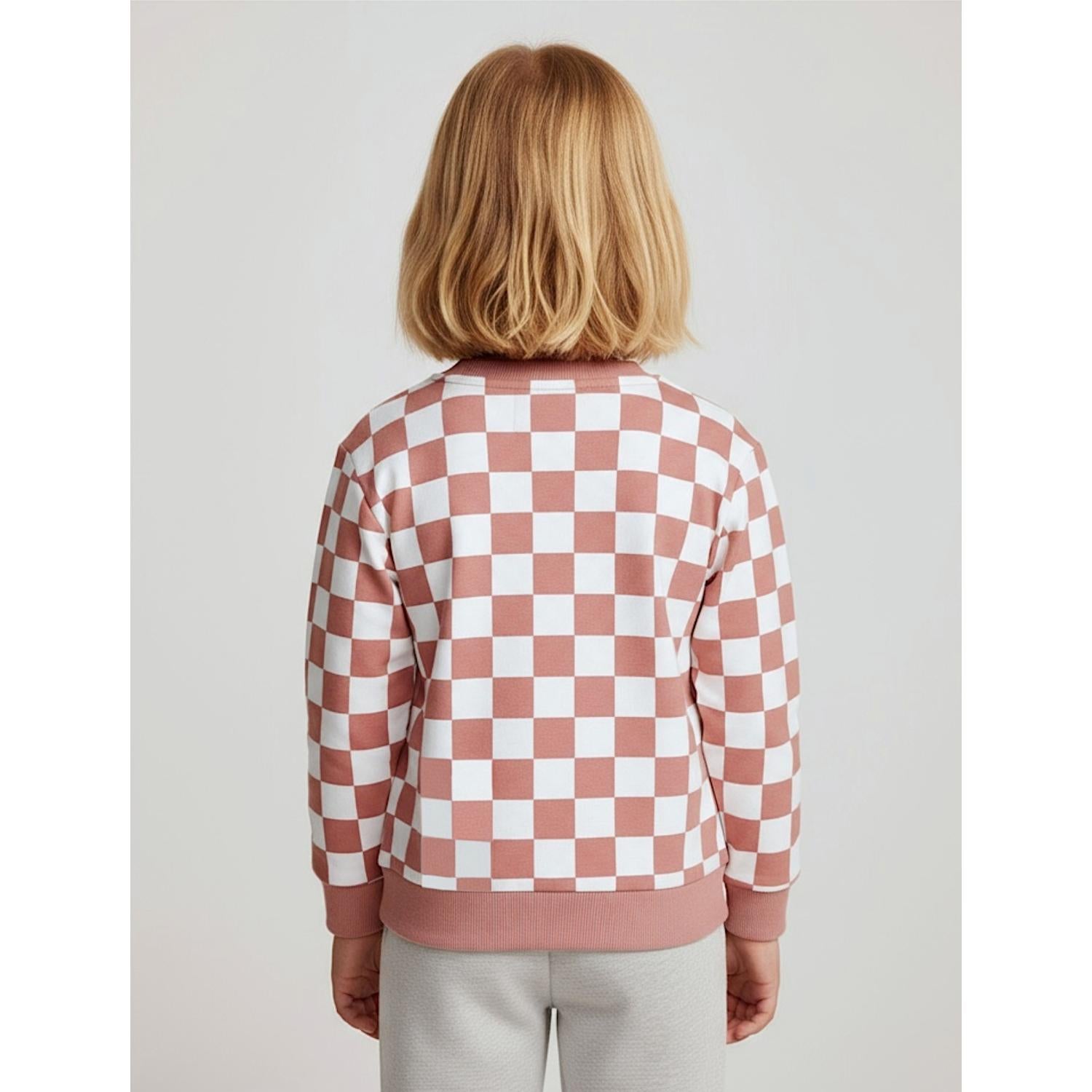 Sweatshirt kariert aus Bio-Baumwolle