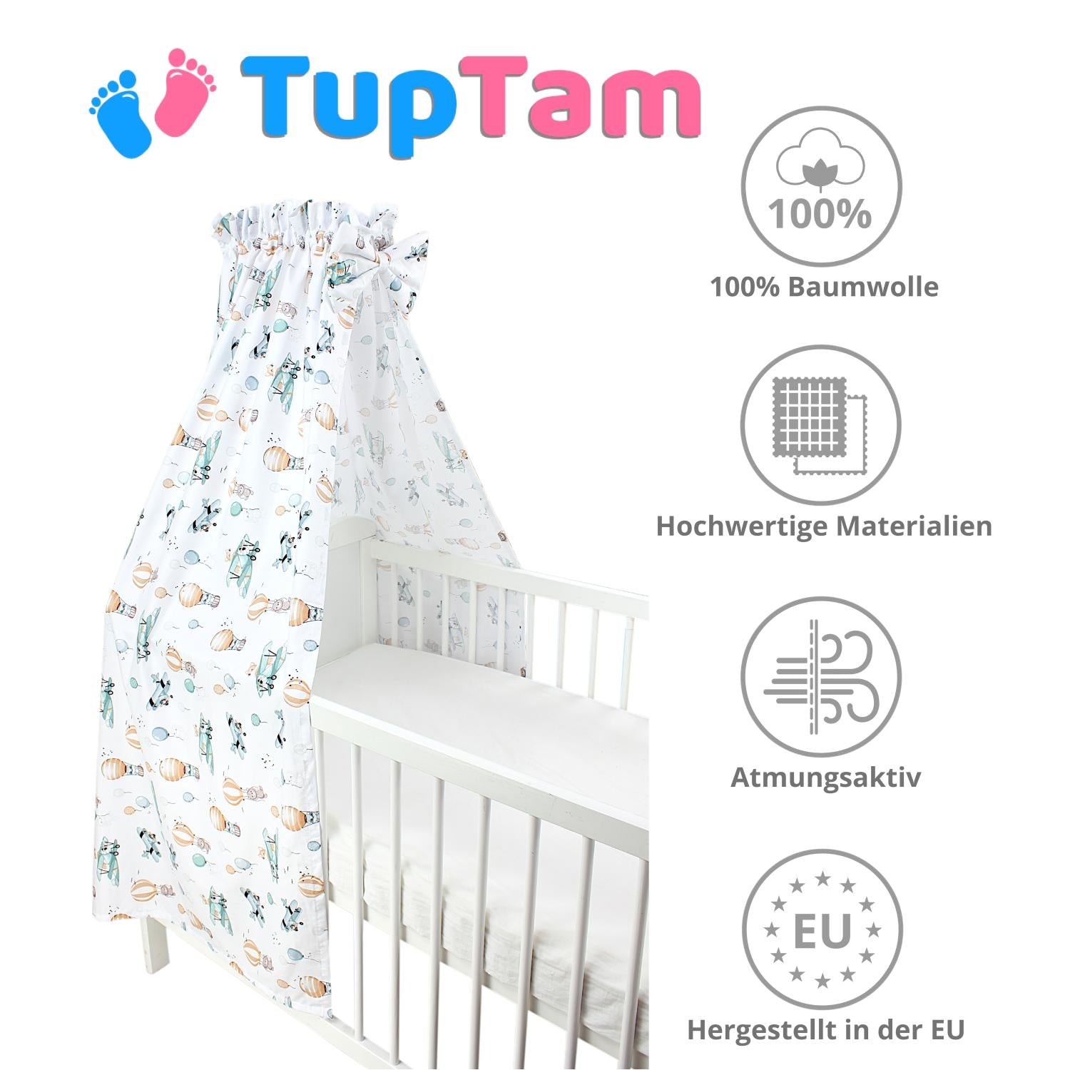 Babybett Himmel mit Schleifchen