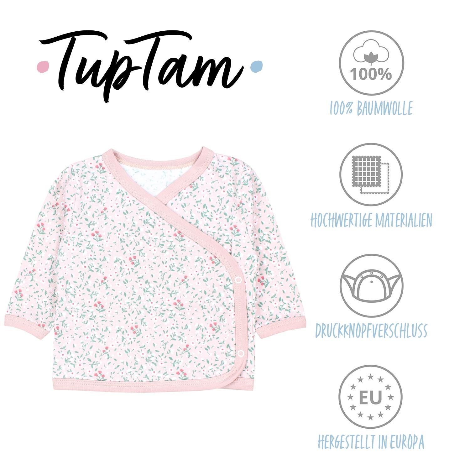 Langarm- Wickelshirt - 5er Set