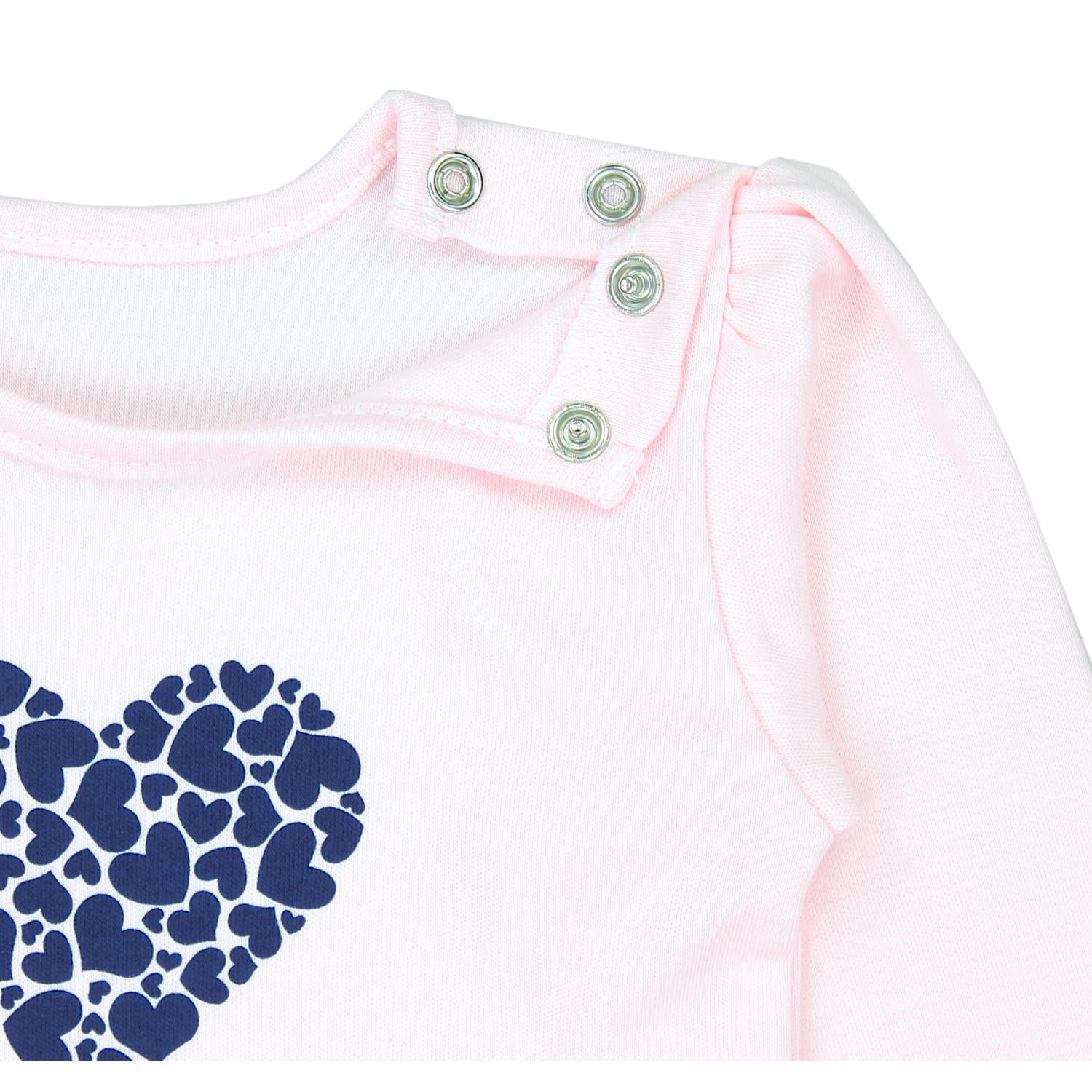 Baby Langarmshirt mit Aufdruck - 3er Set