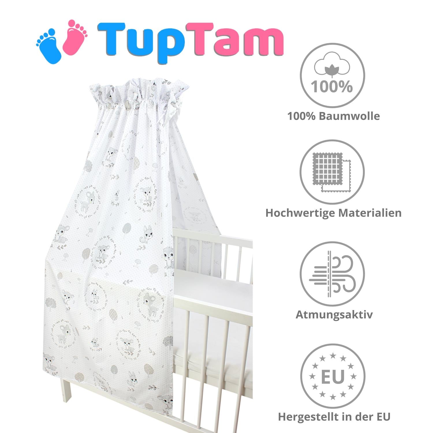 Babybett Himmel mit Schleifchen