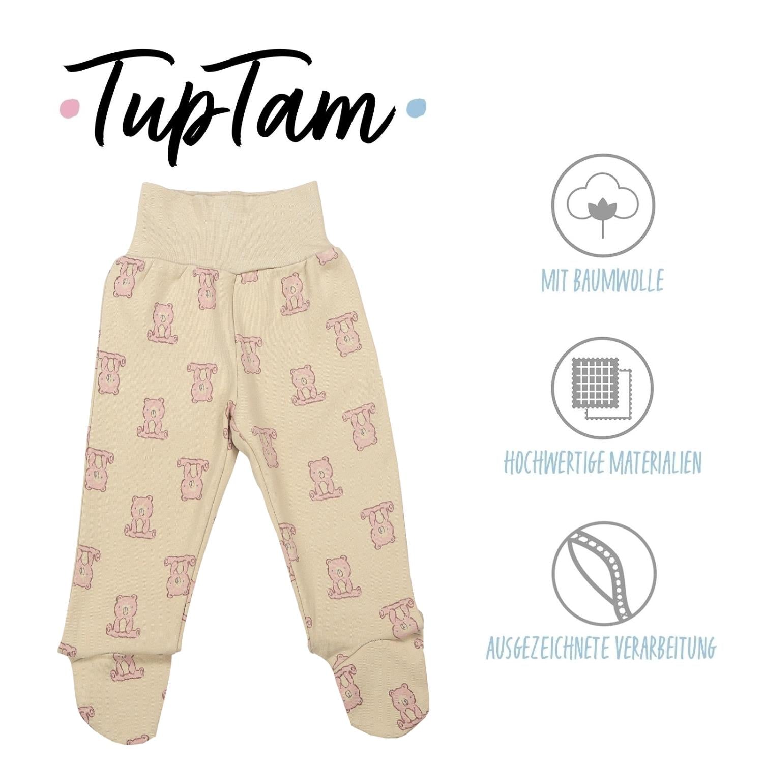 Strampelhose mit Fuß - 5er Set