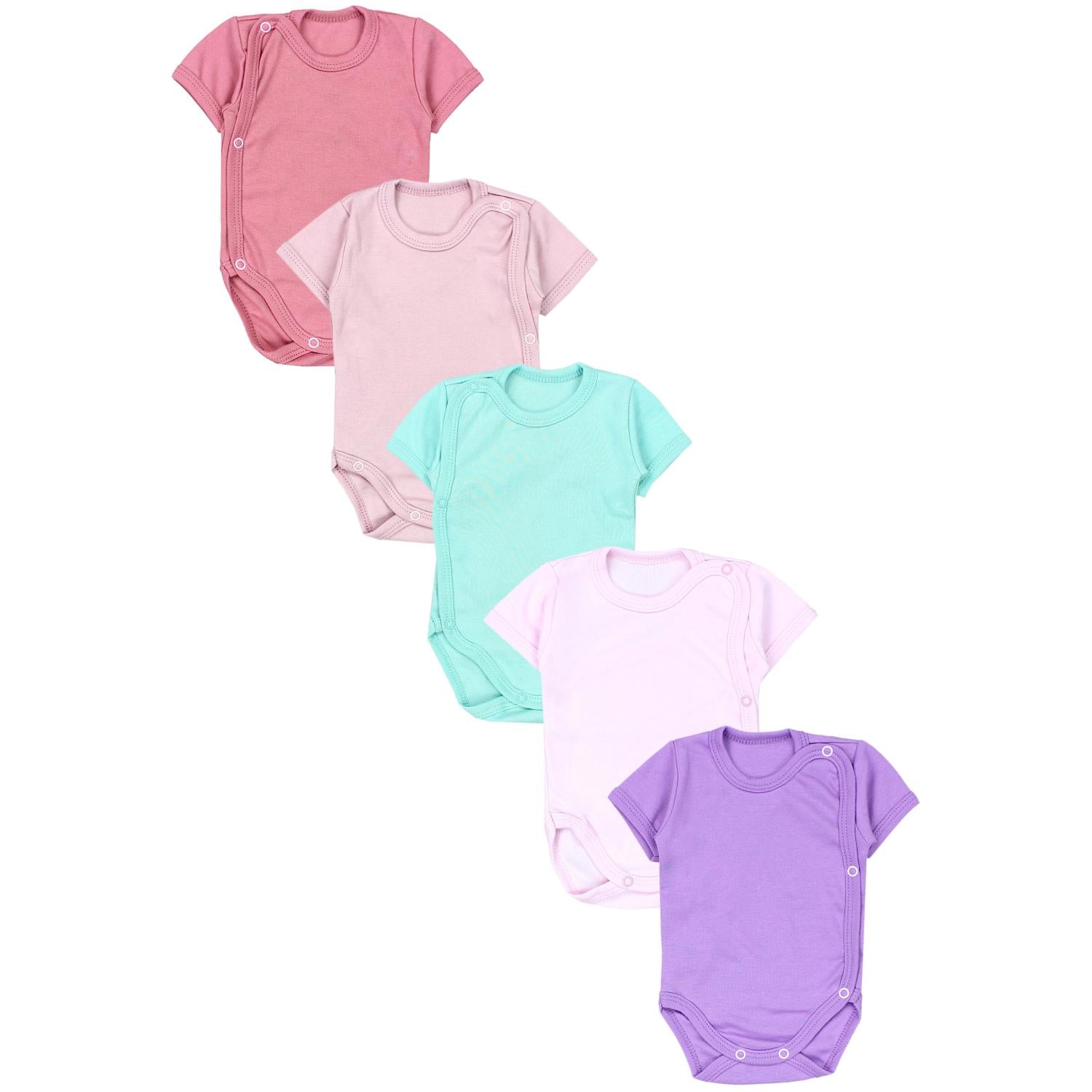 Baby Wickelbody Kurzarm - 5er Set