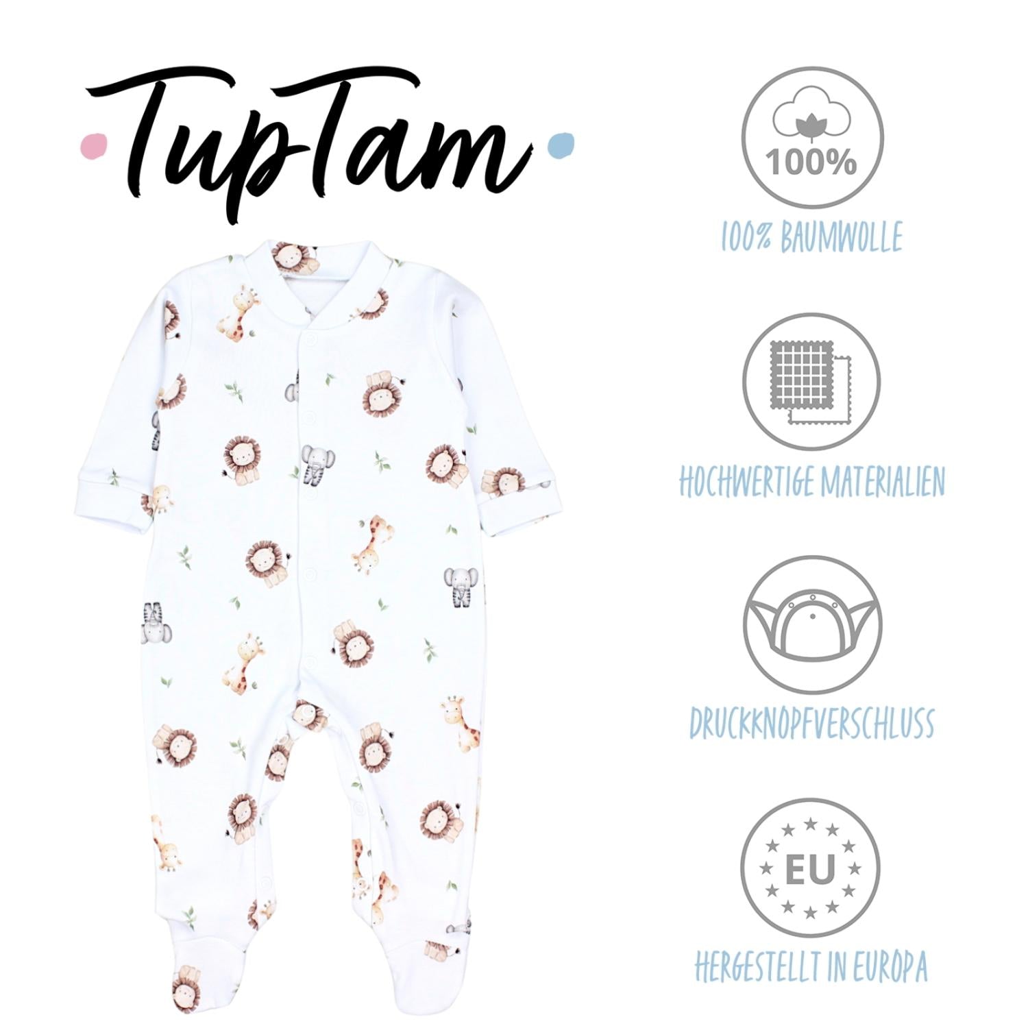 Baby Schlafstrampler Langarm - 3er Set