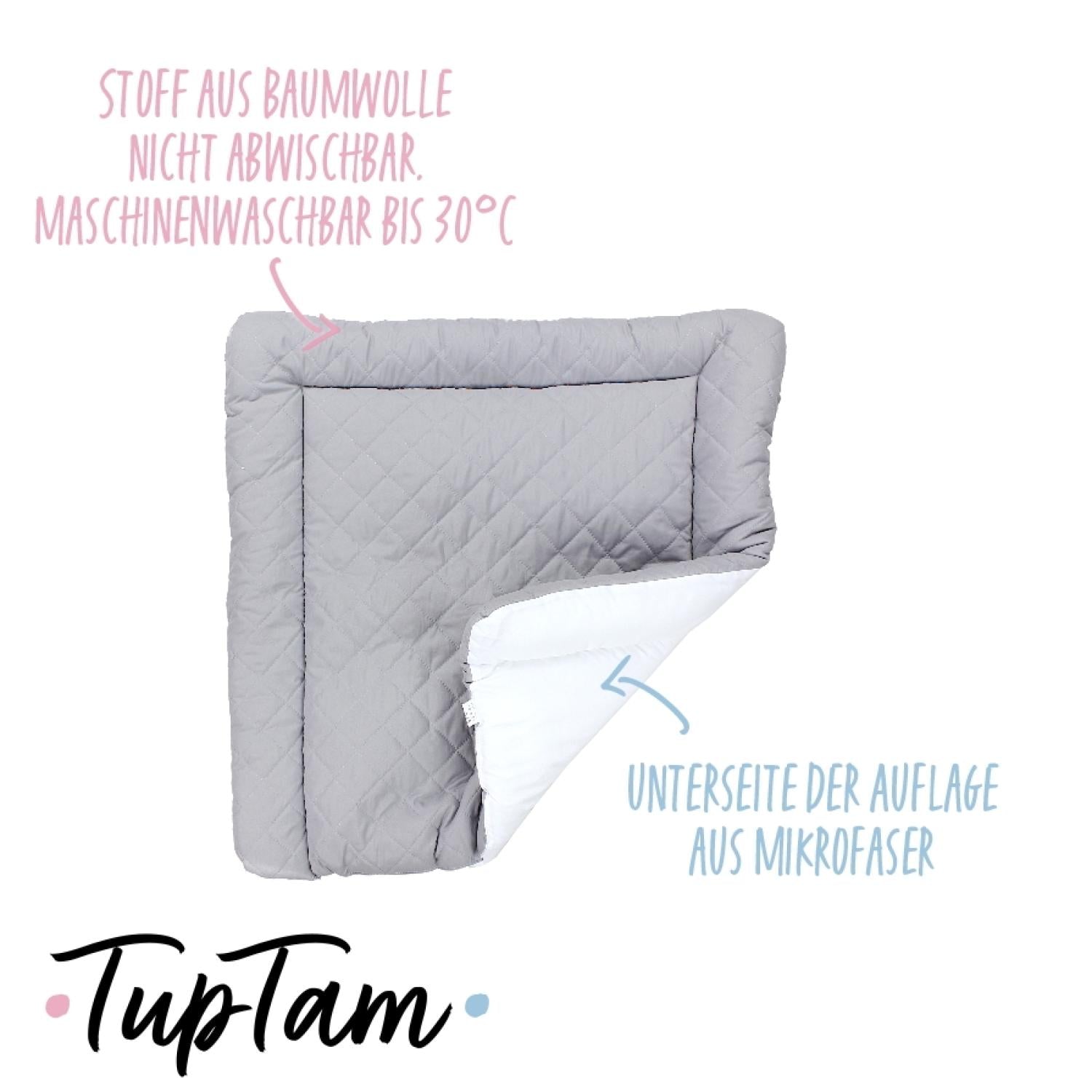 Wickeltischauflage mit Baumwollbezug