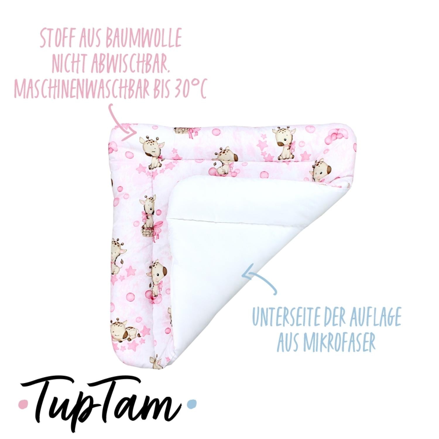 Wickeltischauflage mit Baumwollbezug