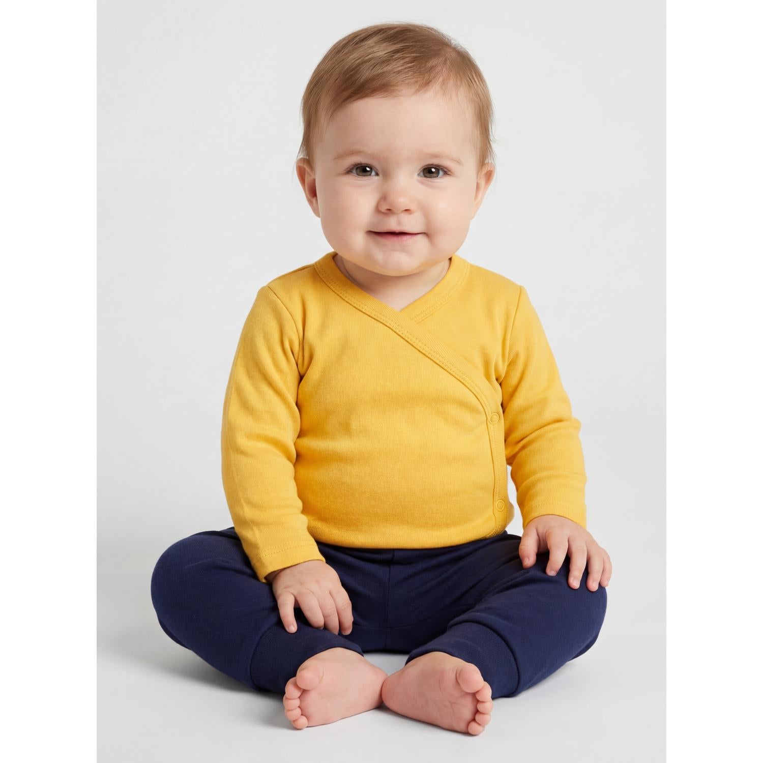 Langarm Wickelshirt- 5er Set