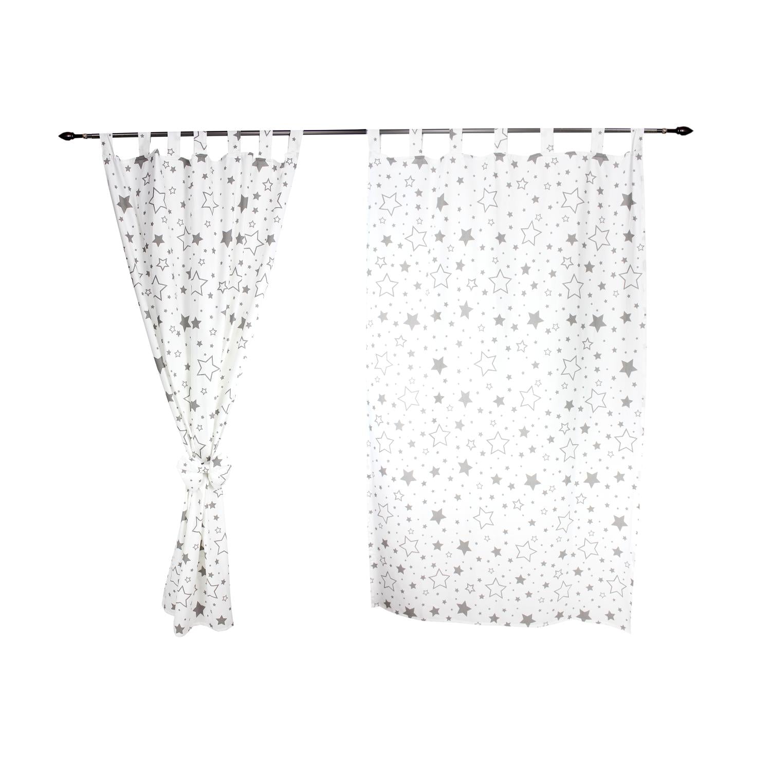 Vorhänge/Gardinen mit Schleifen 2er Set