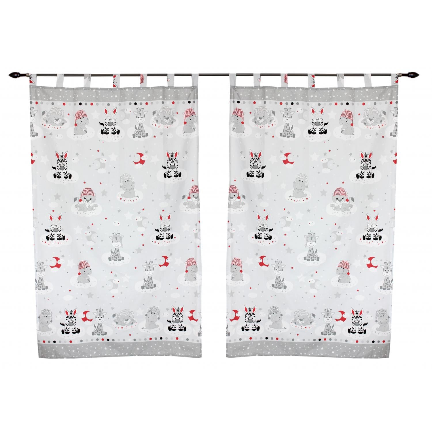 Vorhänge/Gardinen mit Schleifen 2er Set