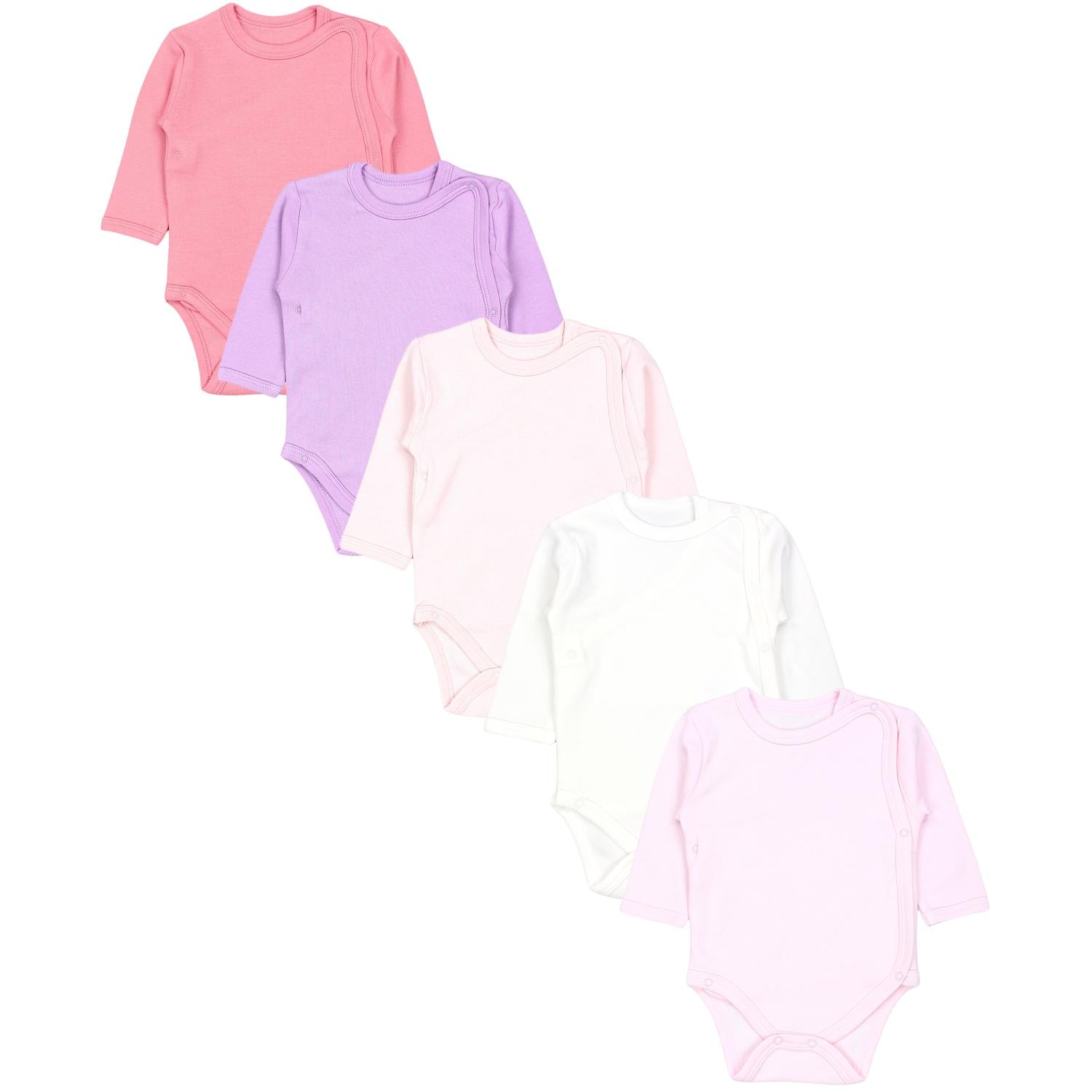 Baby Wickelbody Langarm - 5er Set