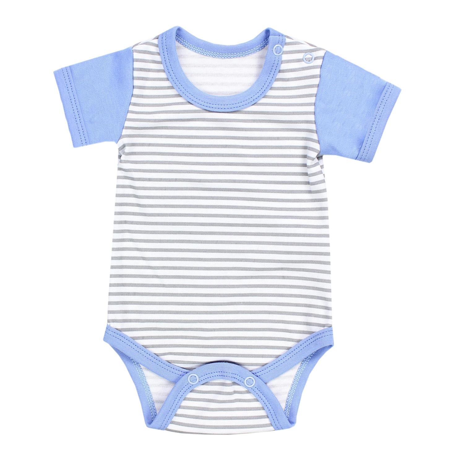 Baby Body Kurzarm Unifarben - 5er Set