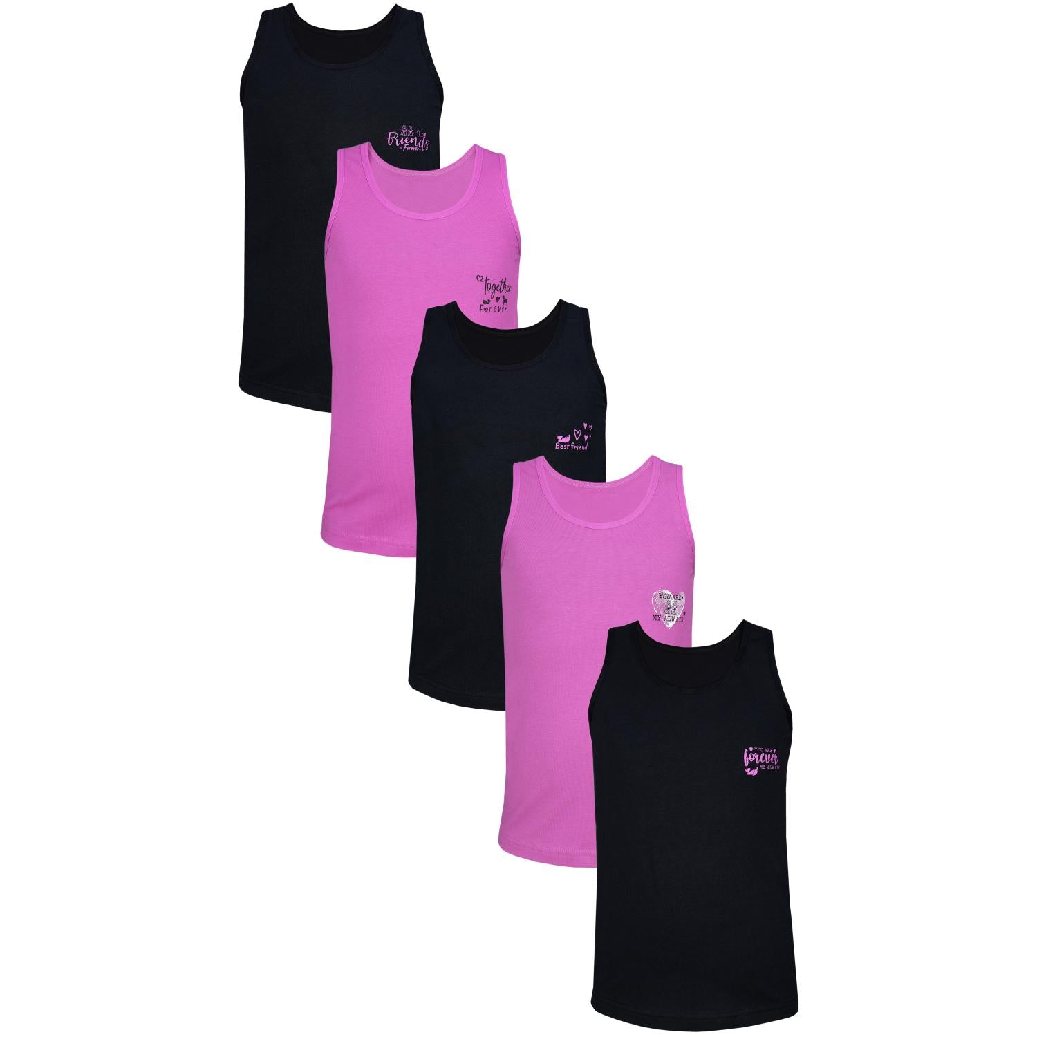 Unterhemd Ärmellos - 5er Set