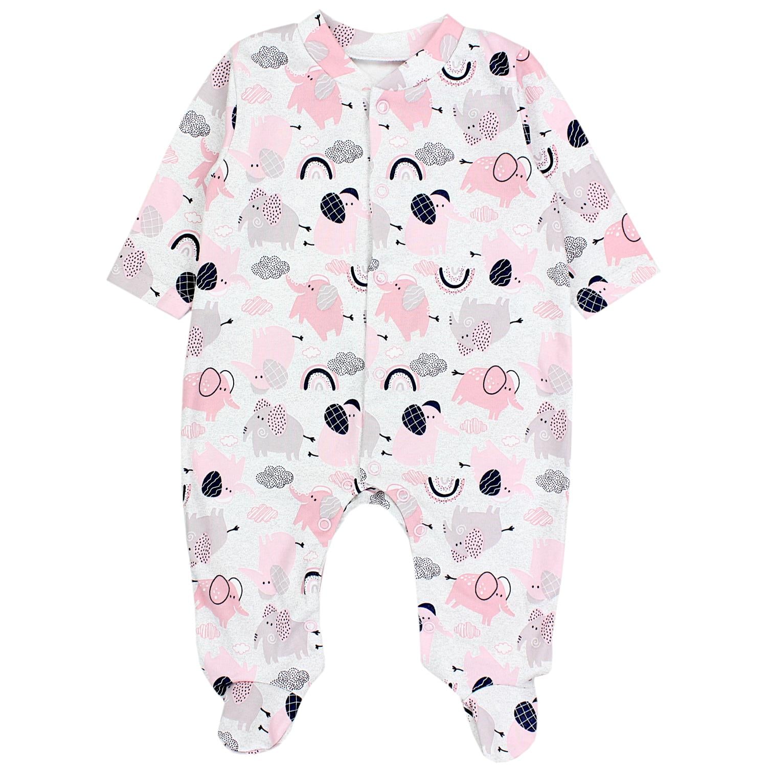 Baby Schlafstrampler mit Fuß - 3er Set