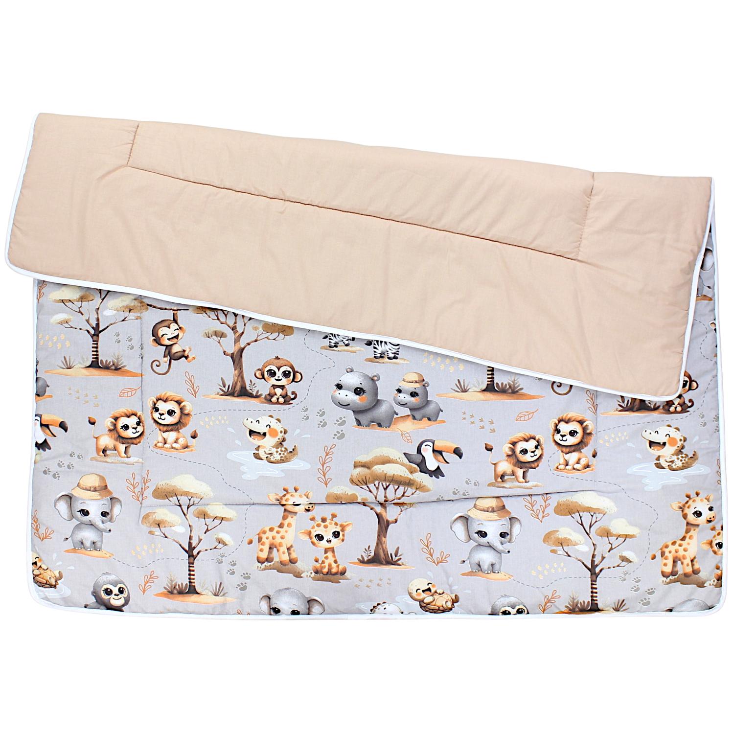 Gepolsterte XXL Krabbeldecke 120 x 120 cm