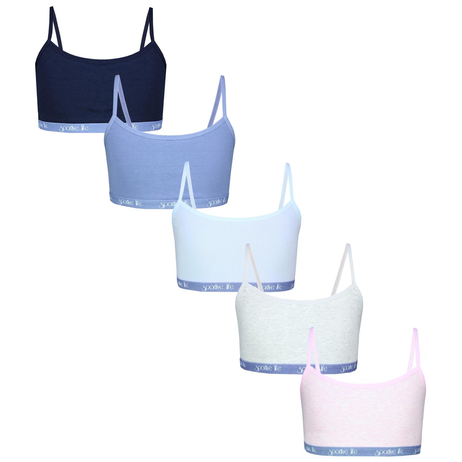 Kinder Bustier mit Spaghettiträger - 5er Set