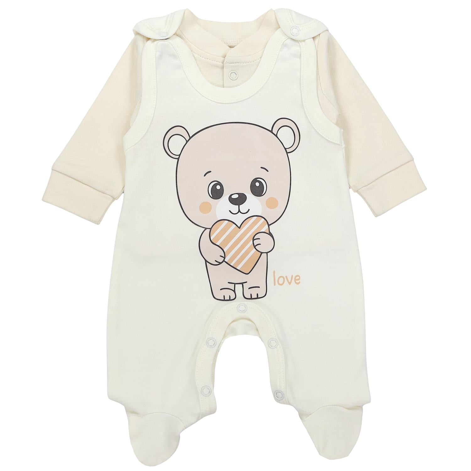 Strampler mit Langarmshirt- Set