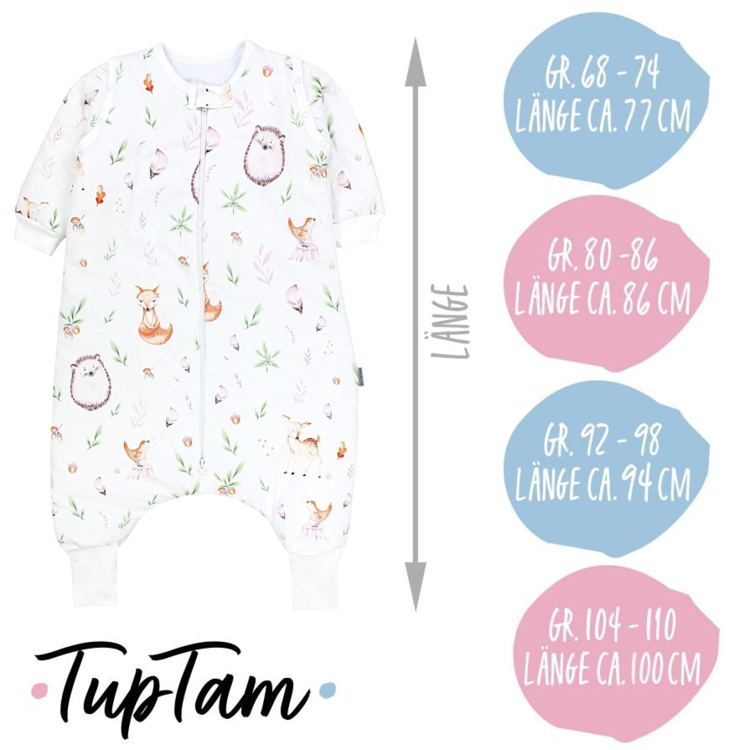 Schlafsack mit Beinen und Ärmeln, Winterschlafsack 2,5 TOG