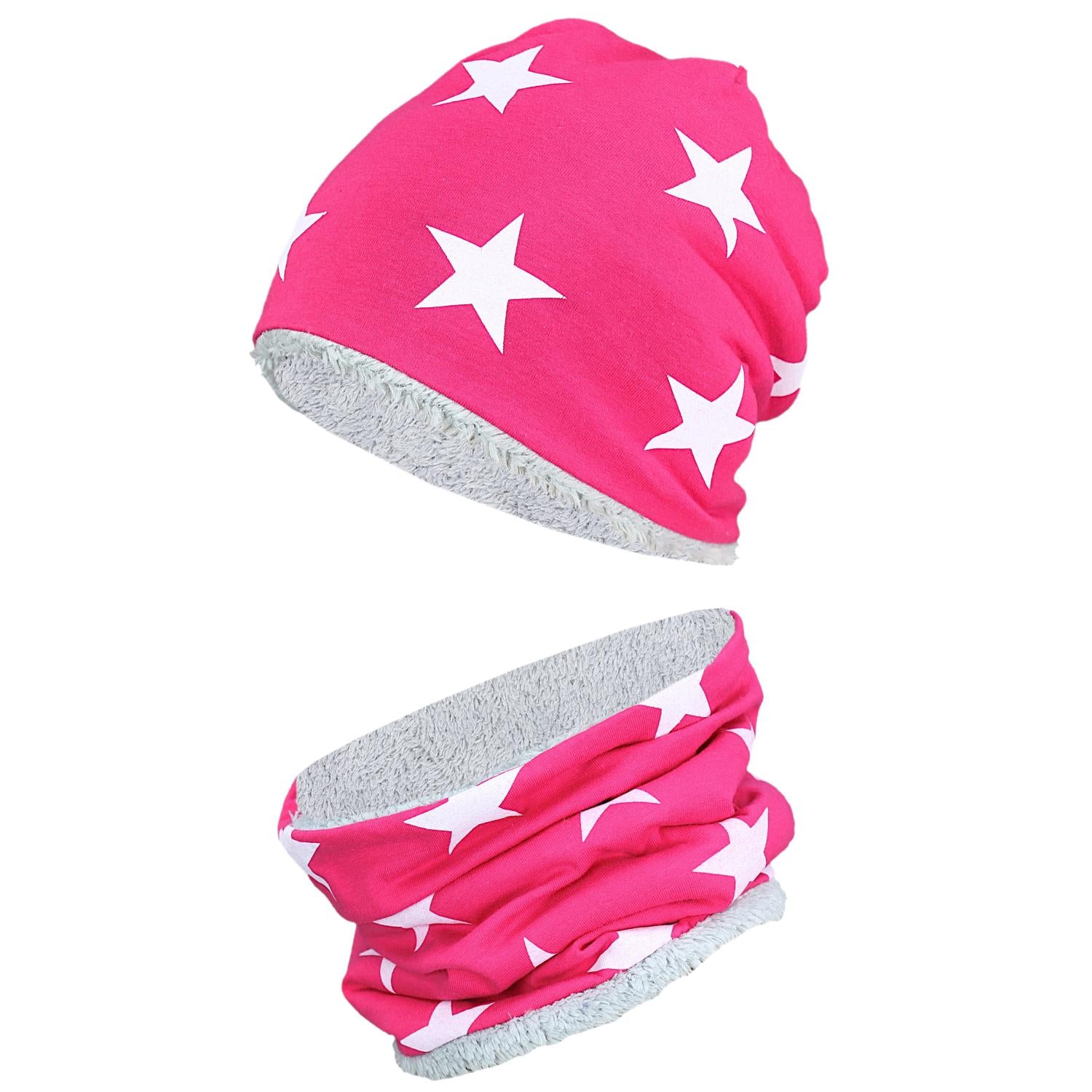 Madchen Beanie Mütze Schlauchschal Set