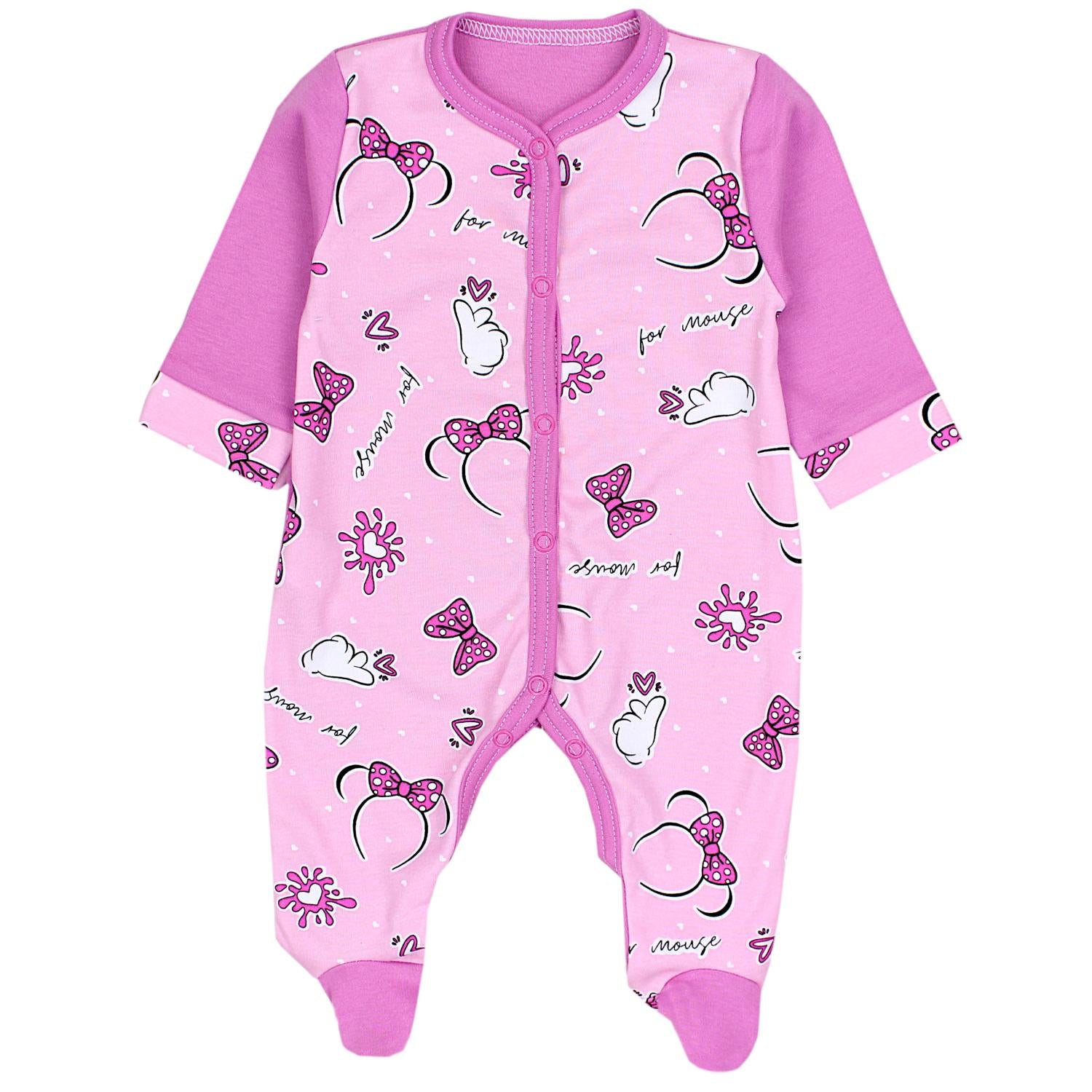 Baby Schlafstrampler mit Fuß - 3er Set
