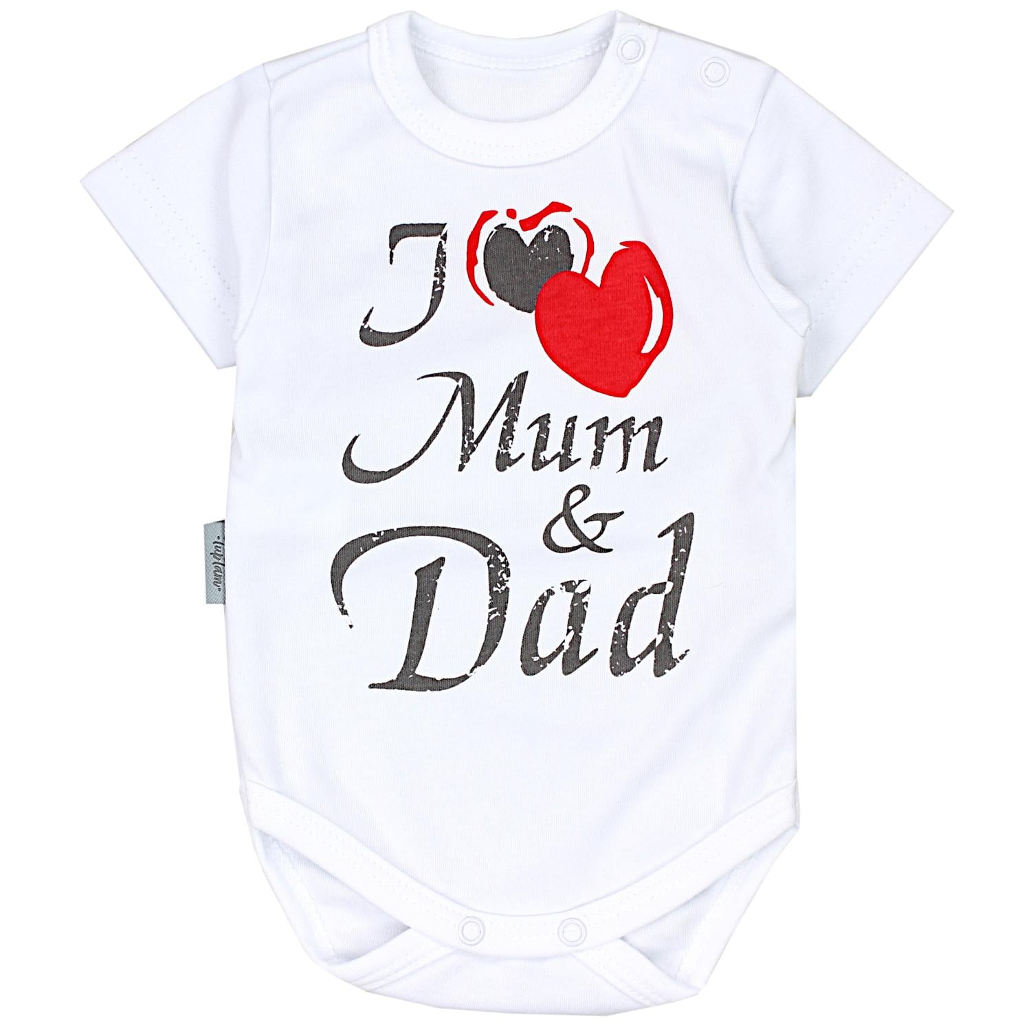 Baby Body Kurzarm mit Aufdruck -5er Set