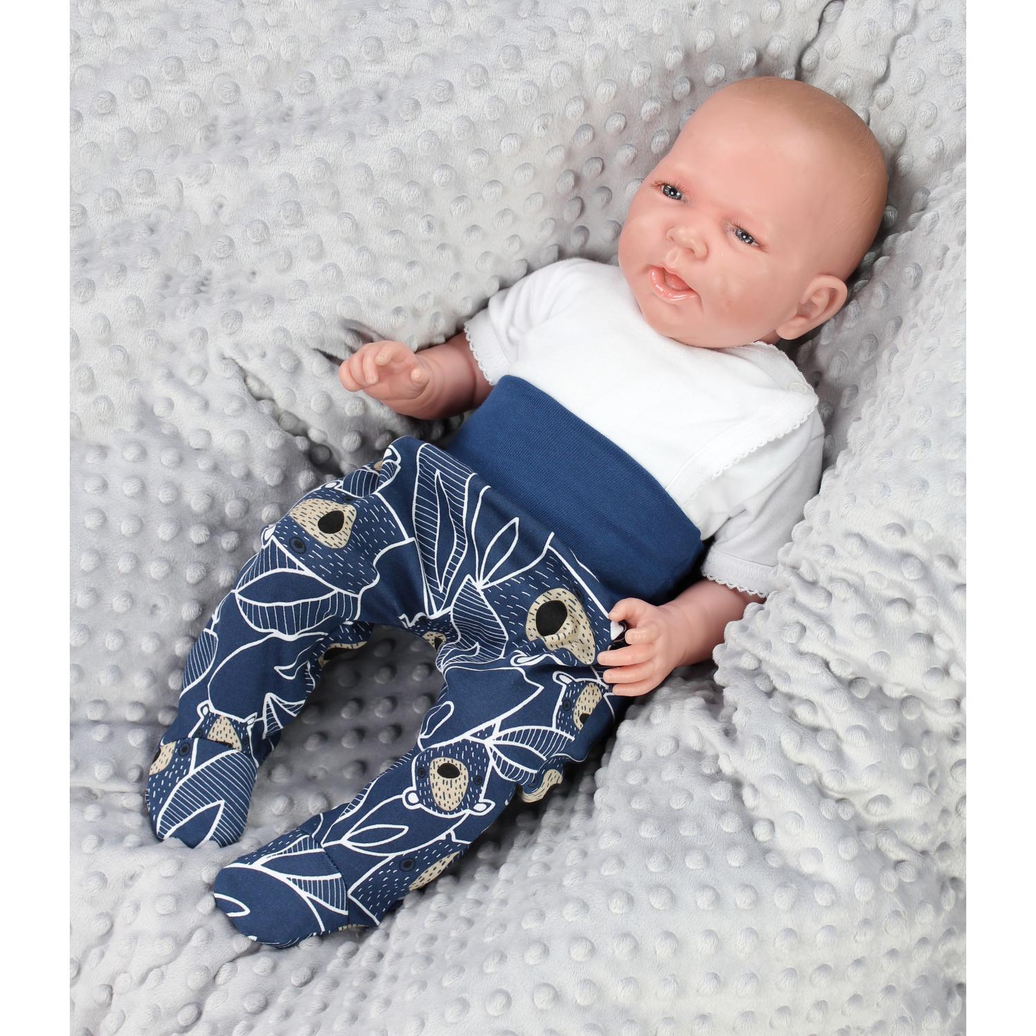 Baby Strampelhose mit Fuß - 3er Set