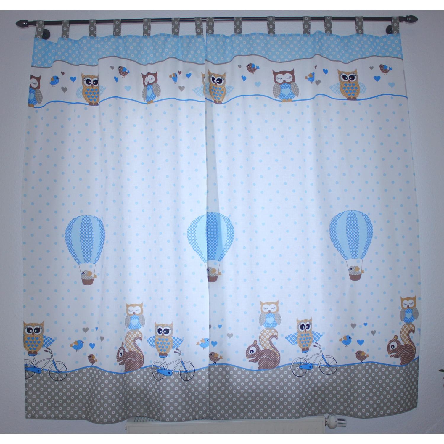 Vorhänge/Gardinen mit Schleifen 2er Set