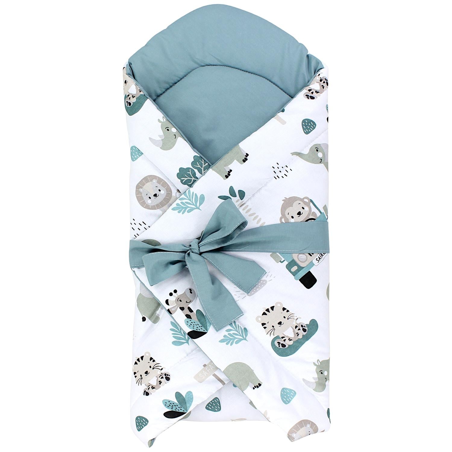 Baby Einschlagdecke mit Schleife