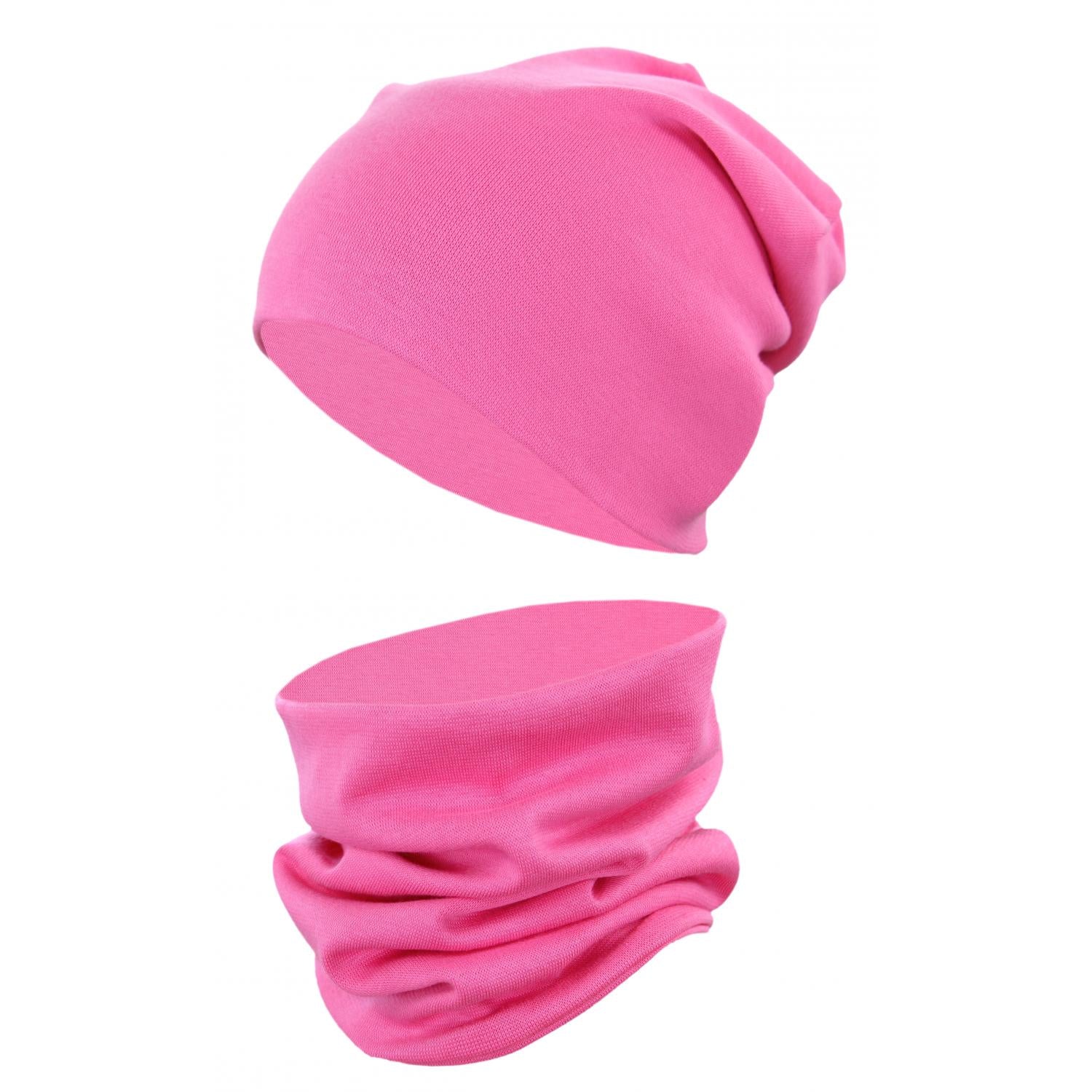 Kinder Beanie Mütze Schlauchschal Set