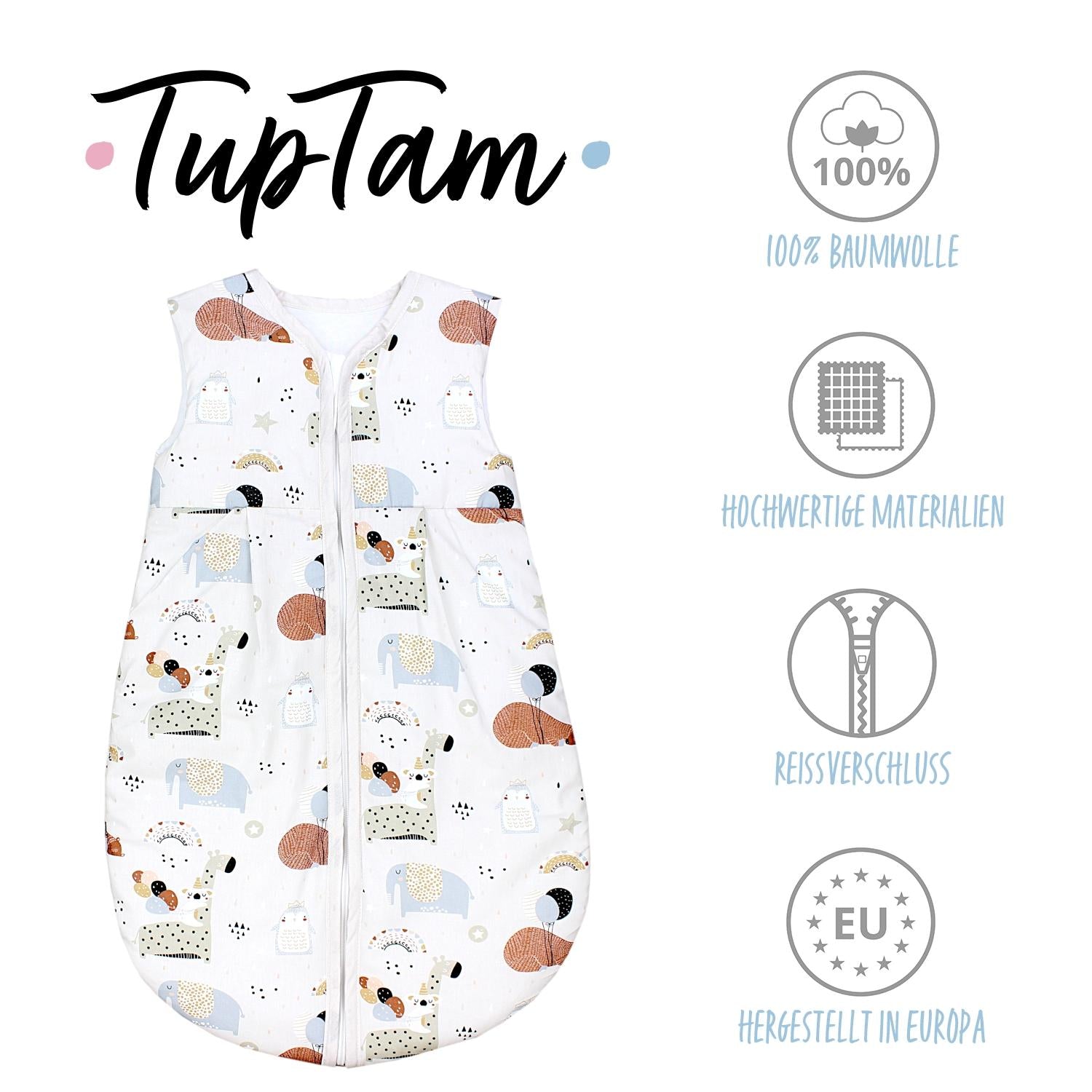 Baby Ganzjahresschlafsack ärmellos 2.5 TOG