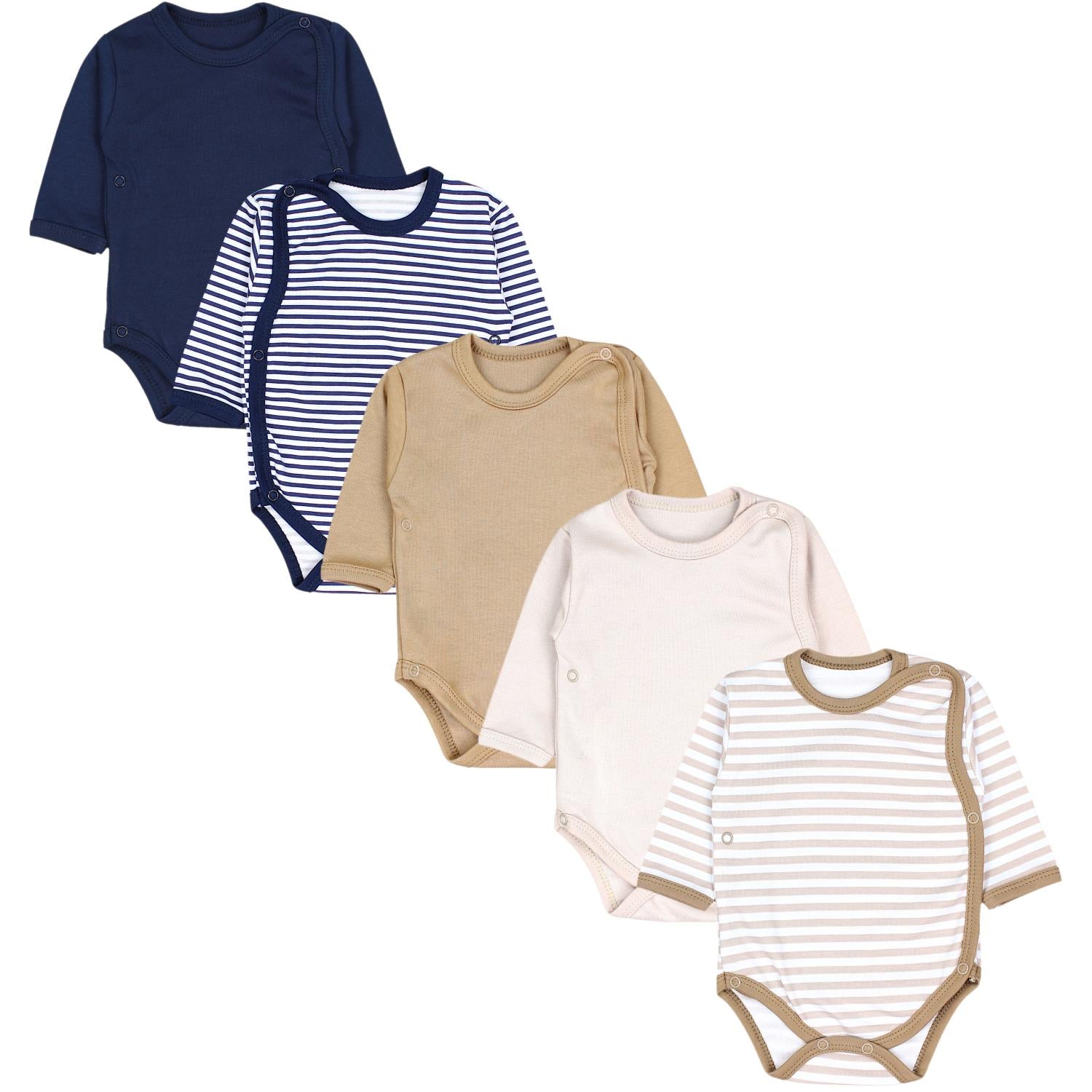 Wickelbody Langarm - 5er Set