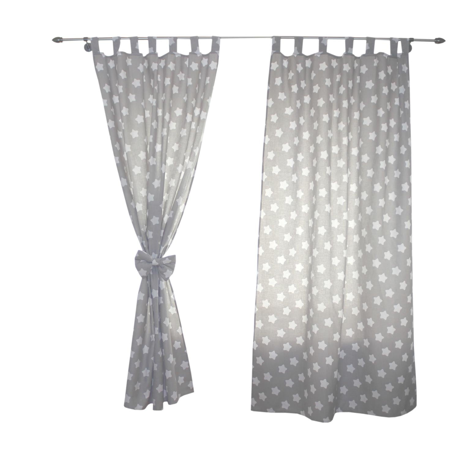Vorhänge/Gardinen mit Schleifen 2er Set