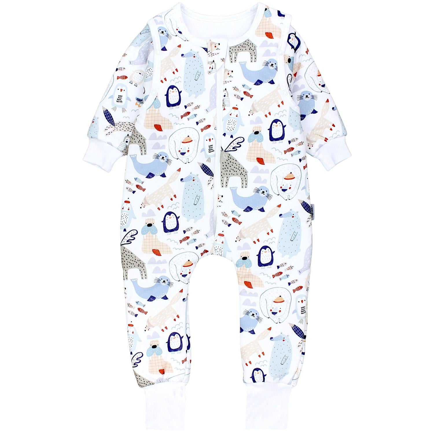 Winterschlafsack mit Beinen und Ärmeln