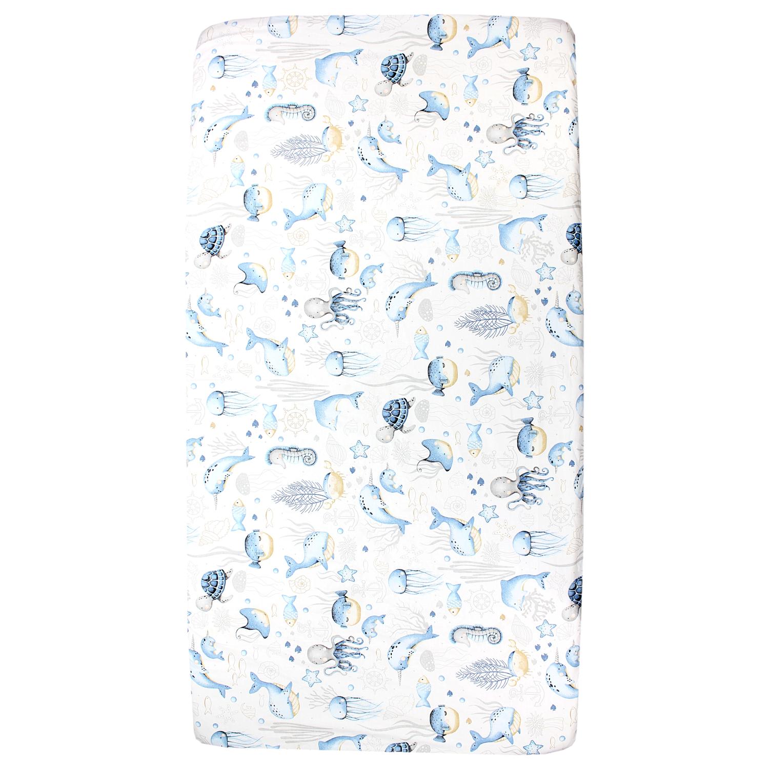 Baby/ Kinder Spannbettlaken Gemustert