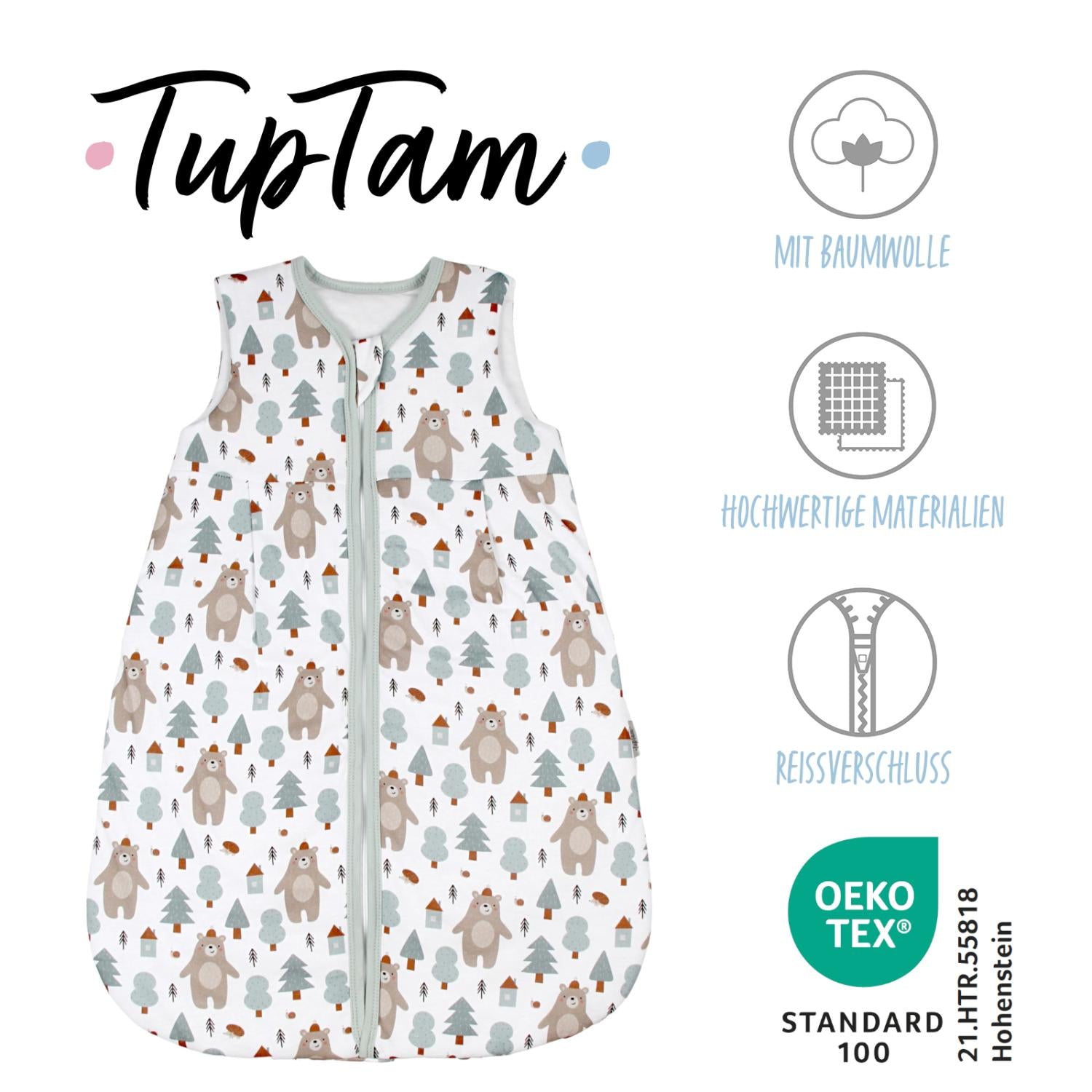 Kugelschlafsack ohne Ärmel 2.5 TOG