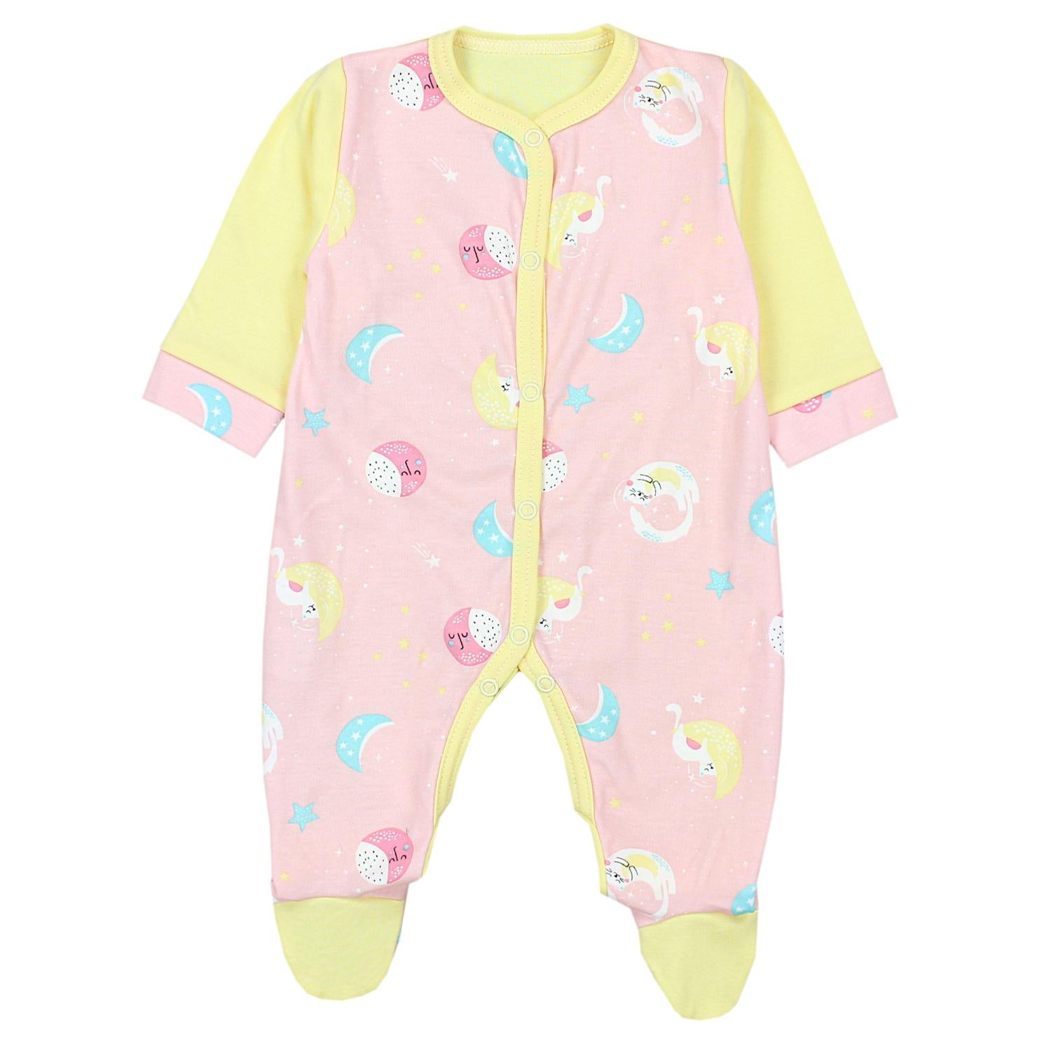 Baby Schlafstrampler mit Fuß - 3er Set