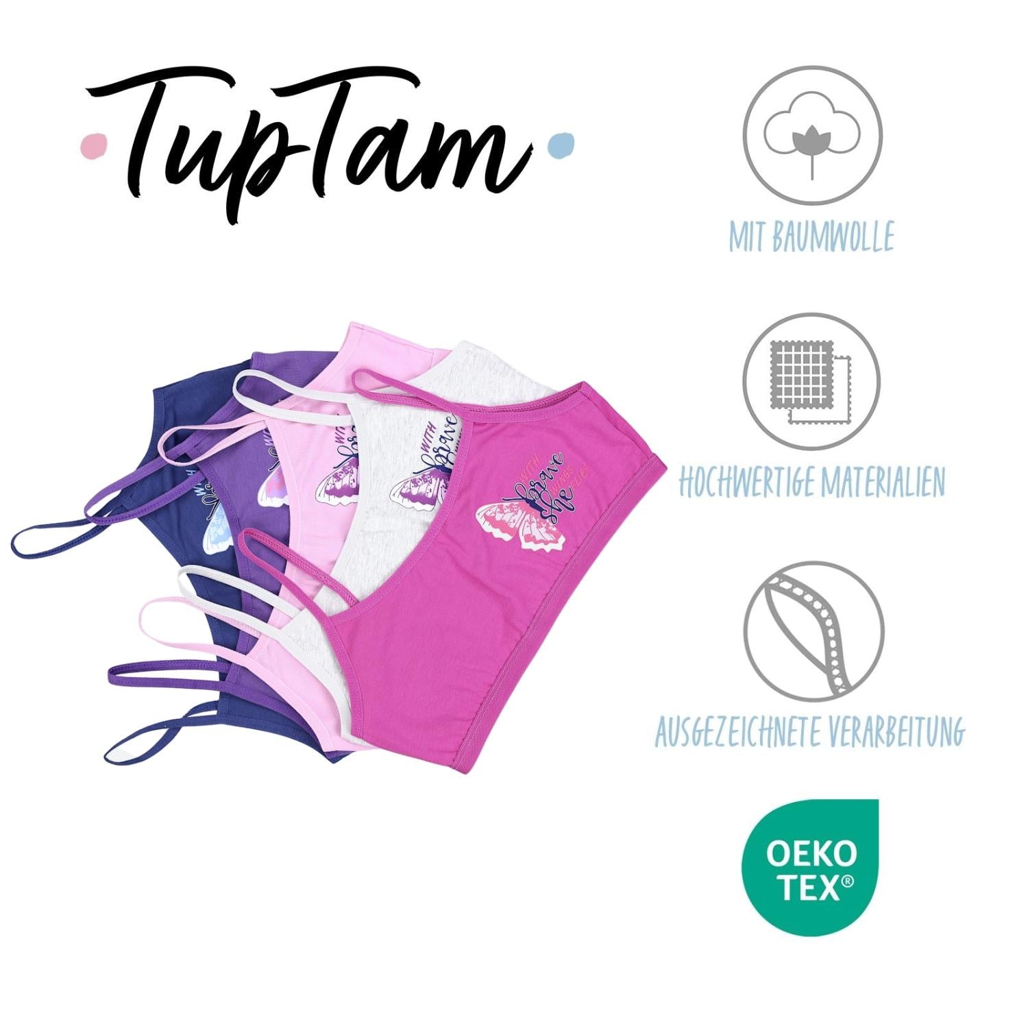 Mädchen Bustier - 5er Set