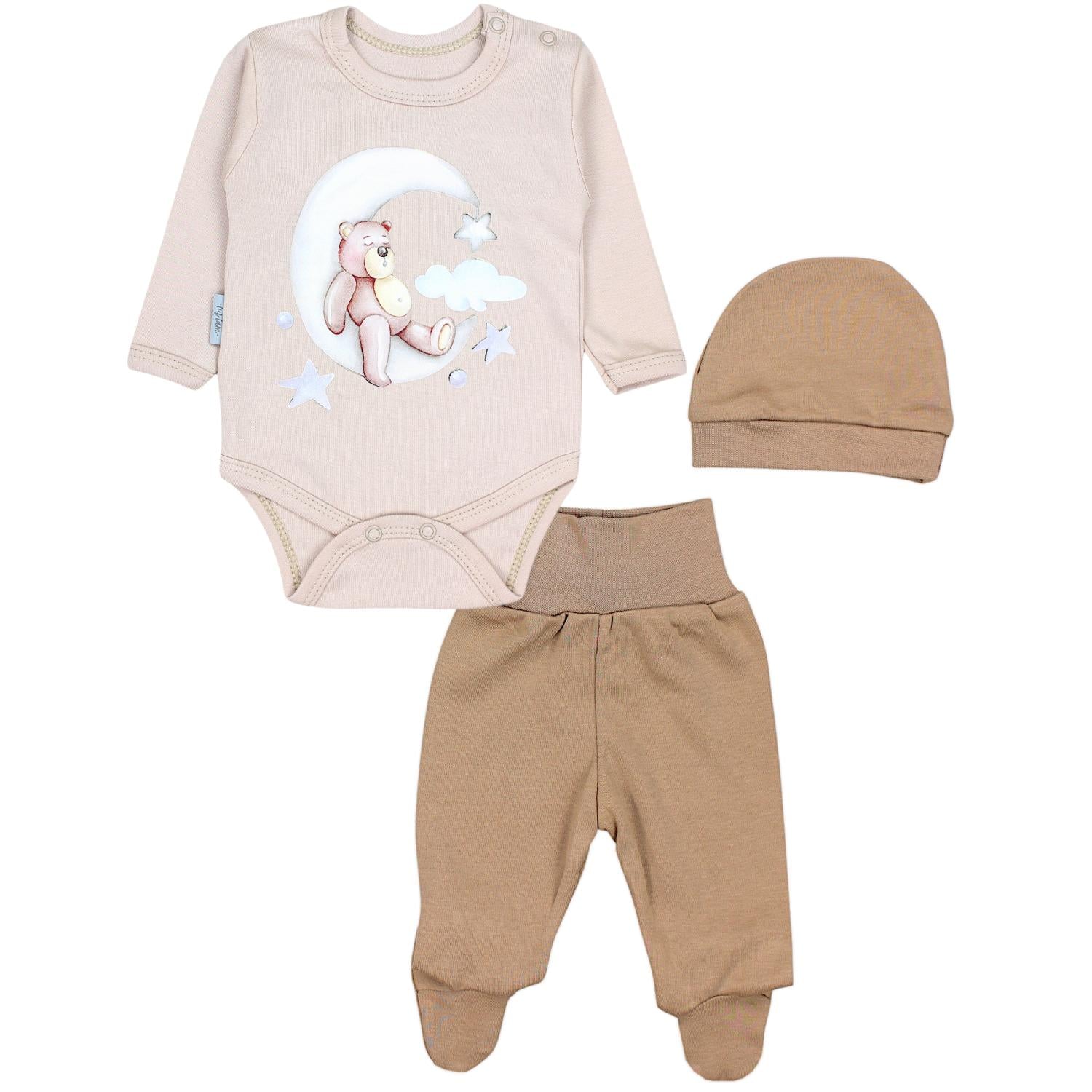 Baby Bekleidungsset mit Aufdruck (3-teilig)