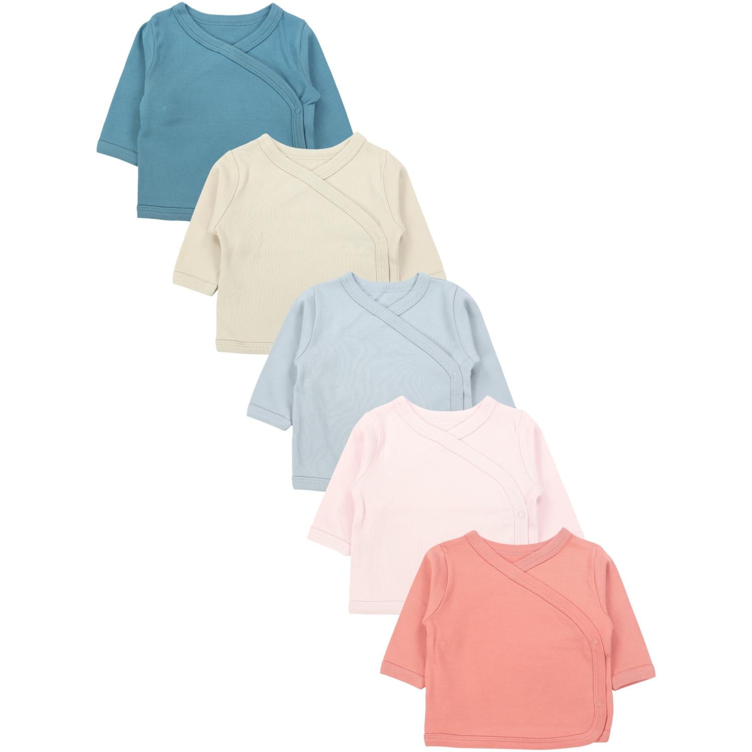 Langarm Wickelshirt- 5er Set