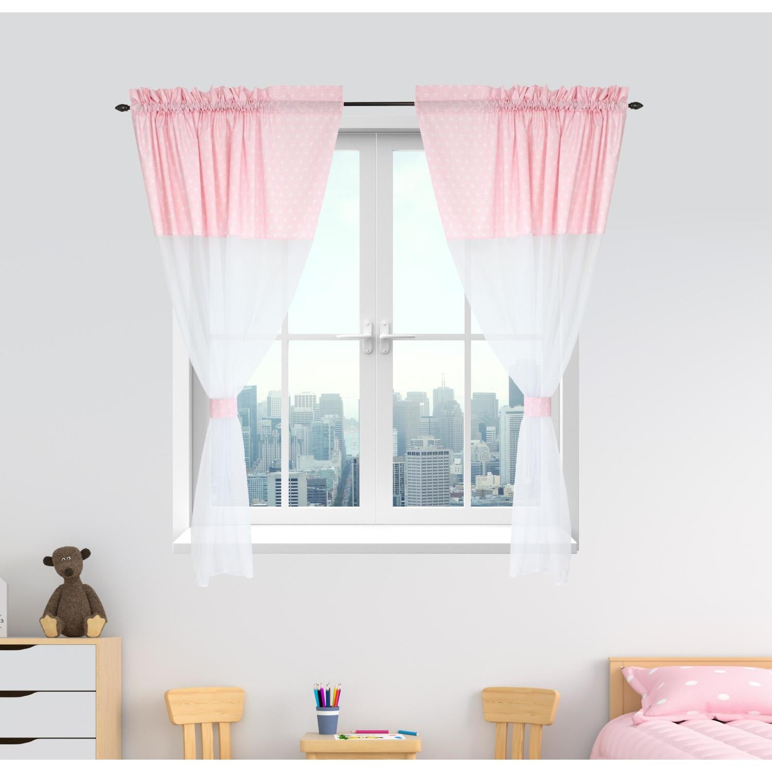 Kinderzimmer Voile/ Vorhänge/ Gardinen mit Tunnelzug Set