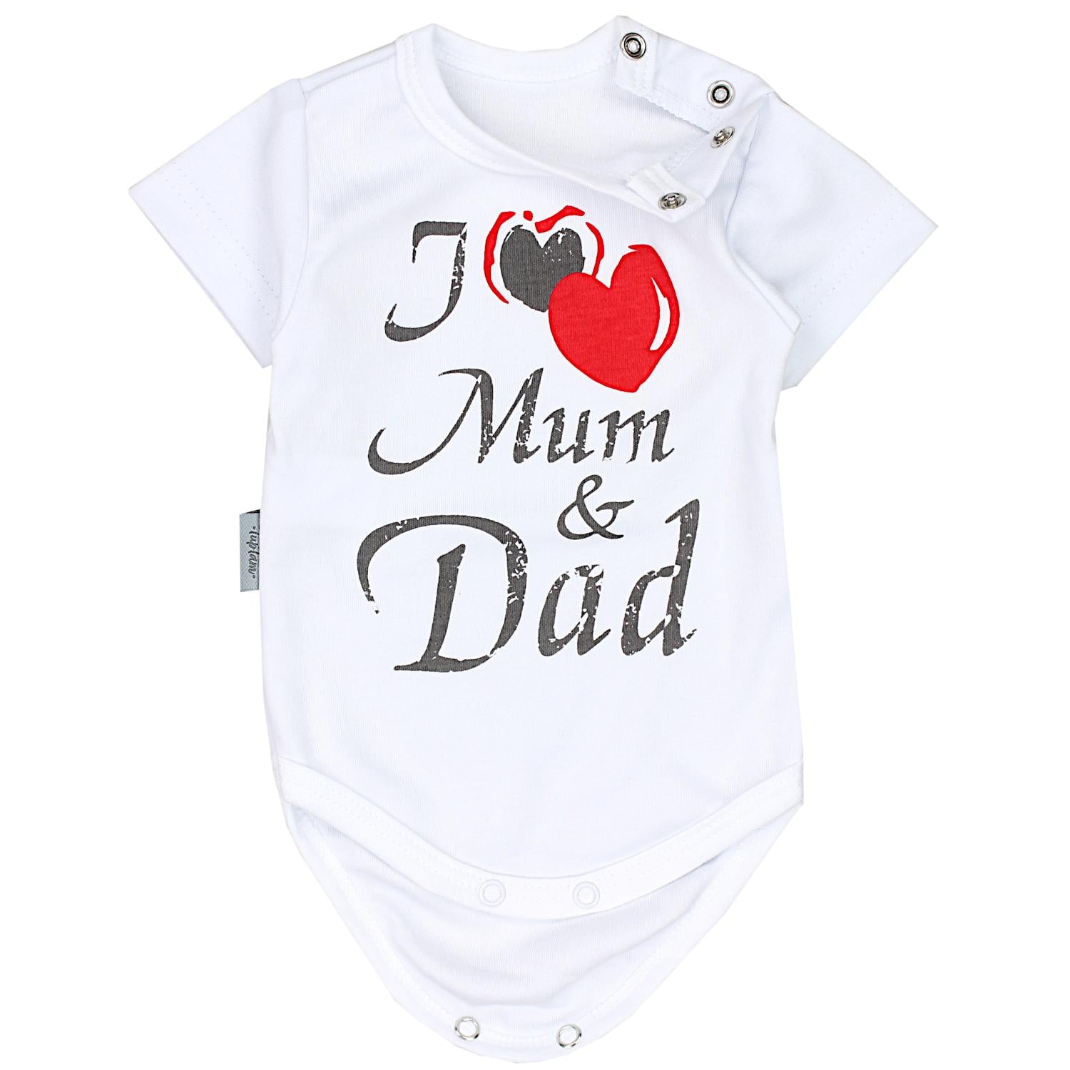 Baby Body Kurzarm mit Aufdruck -5er Set