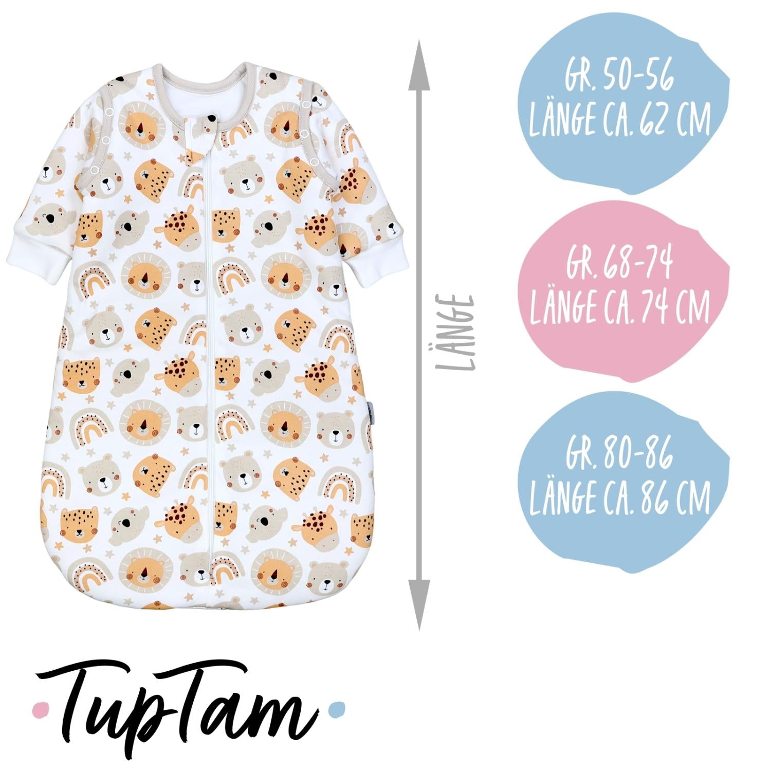 Schlafsack mit abnehmbaren Ärmeln 2.5 TOG