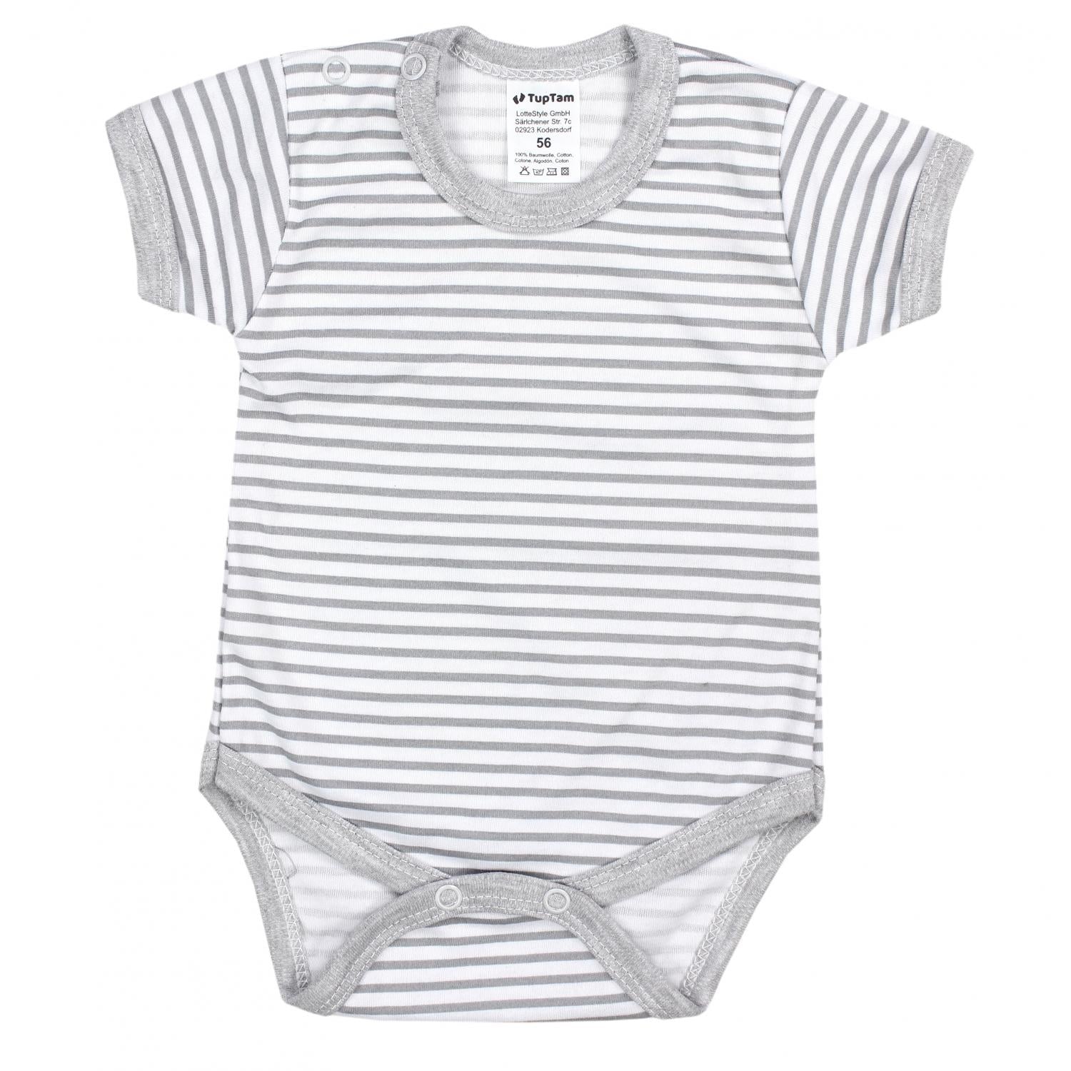 Baby Body Kurzarm Unifarben - 5er Set