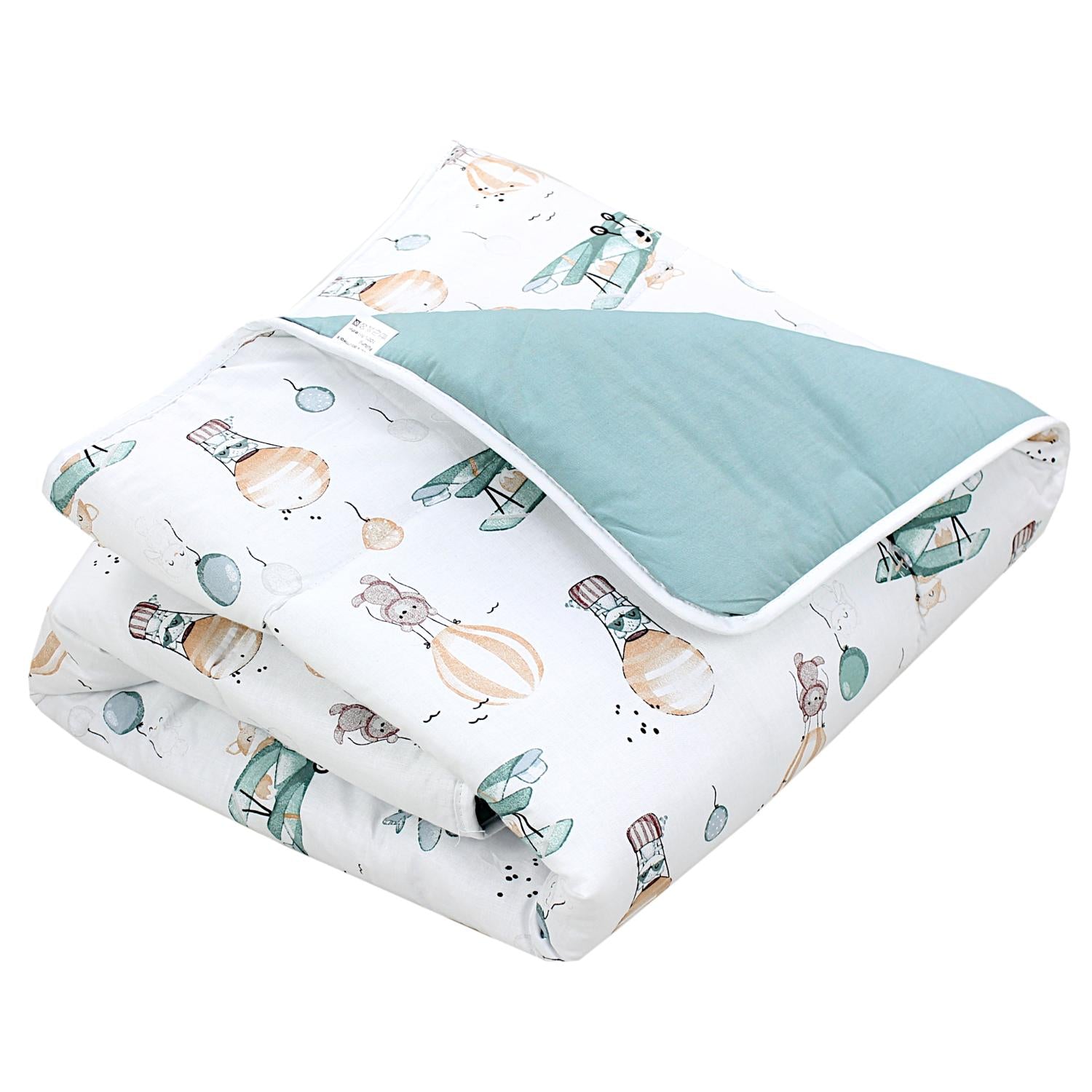 Gepolsterte XXL Krabbeldecke 120 x 120 cm