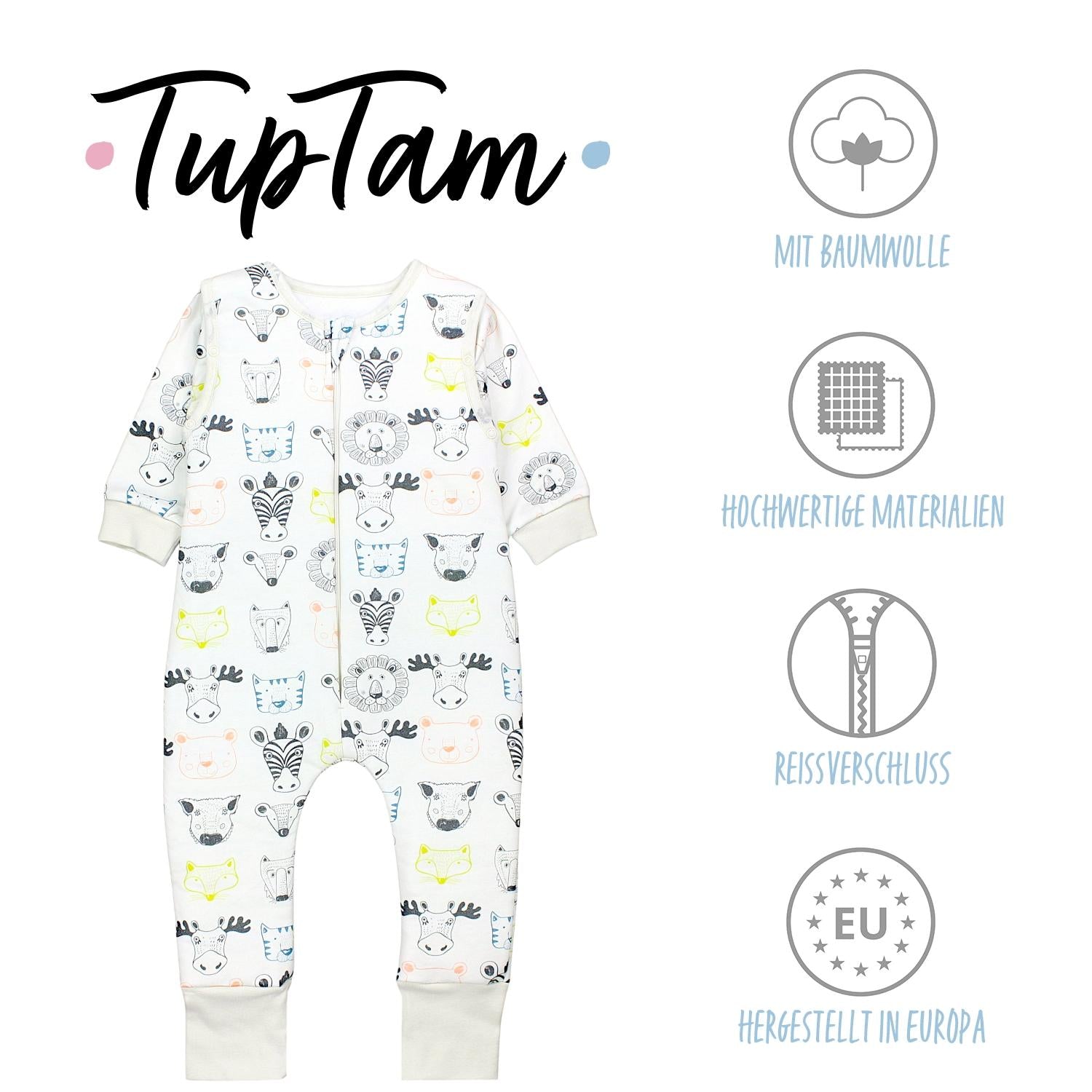 Bio- Schlafsack mit Beinen und Armen 2.5 TOG